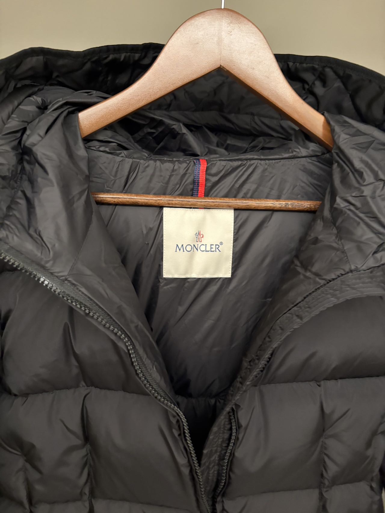 Black Hooded Long Puffer Coat