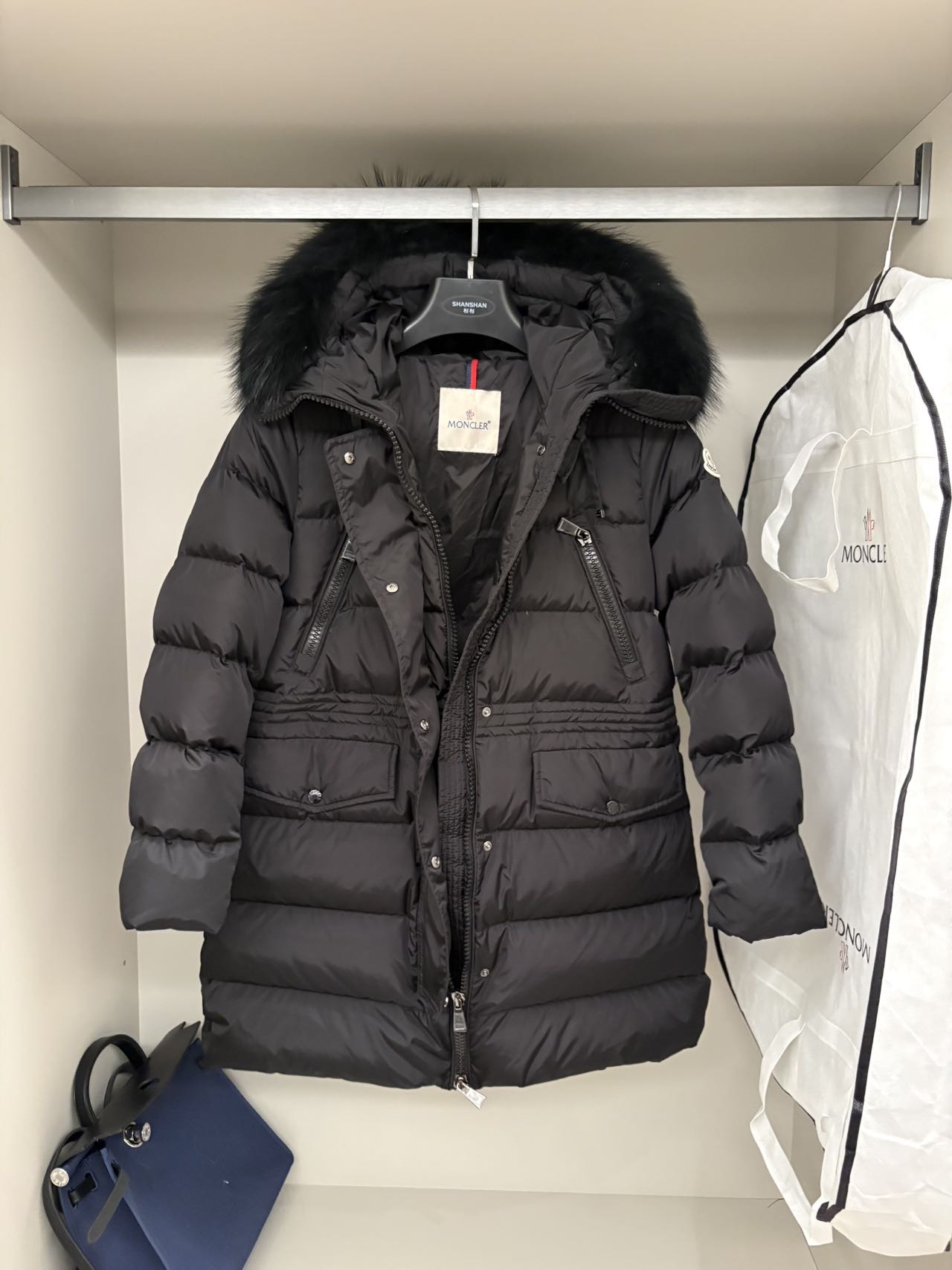 Black Hooded Puffer Jacket