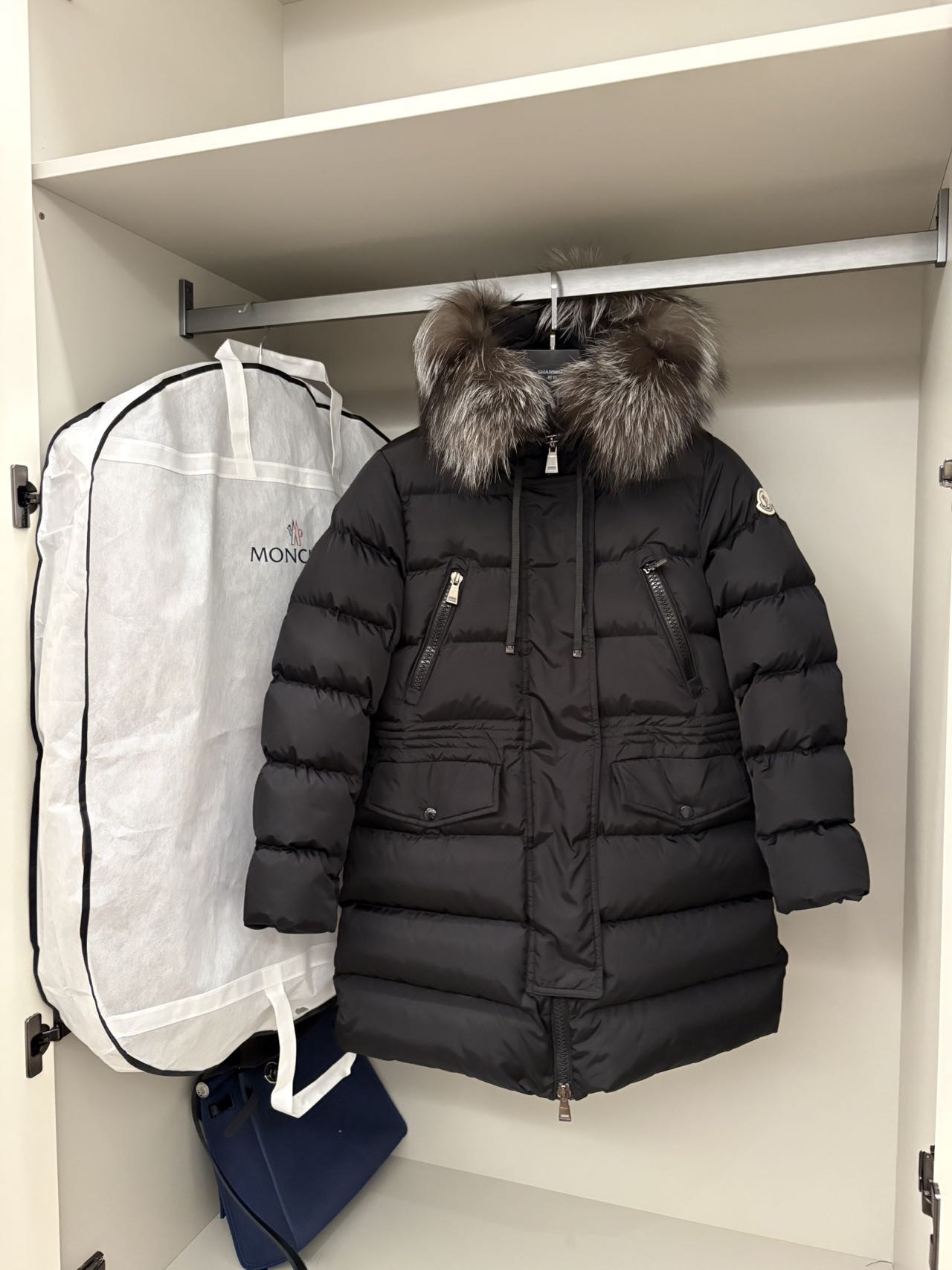 Black Hooded Puffer Jacket