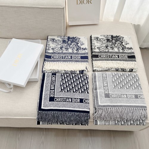Dior Jacquard Wool & Cashmere Blend Blanket, 160 x 140 cm 1 Dior Jacquard Wool & Cashmere Blend Blanket, 160 x 140 cm