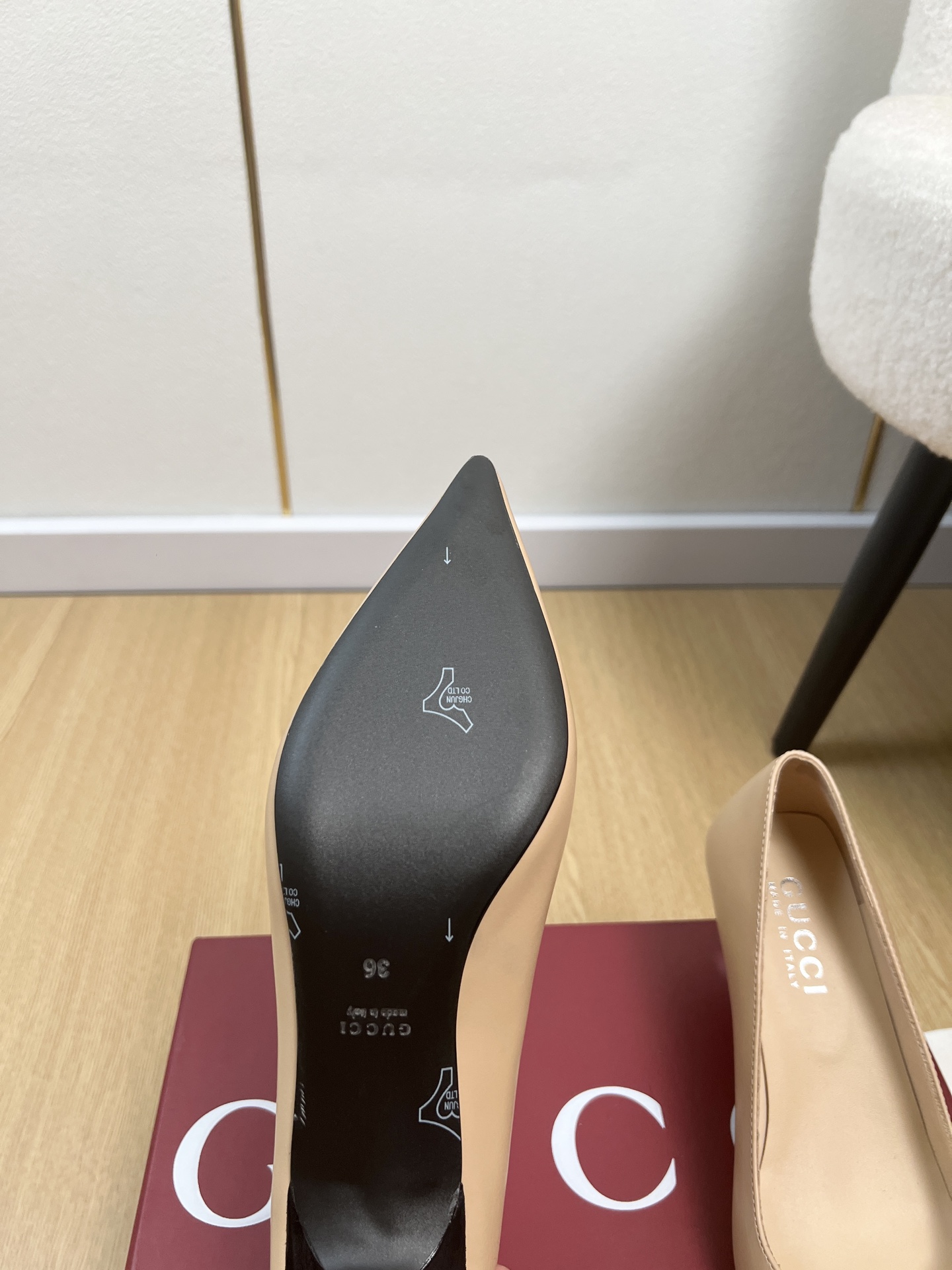 Gucci Style Leather Women's Shoes style reference detail image 9 from source 784714