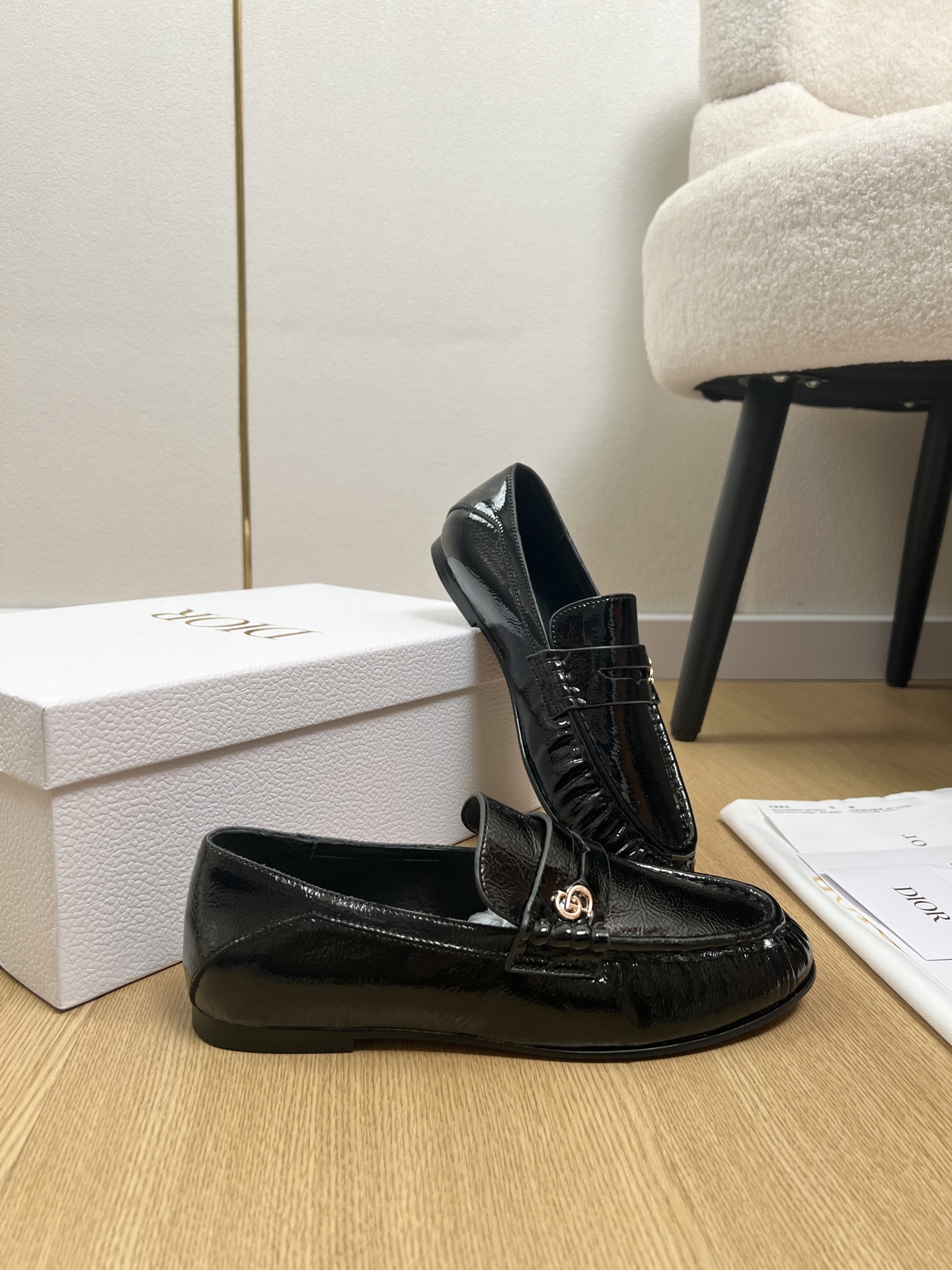 Dior Style Black Leather Women's Shoes style reference detail image 4 from source 785058