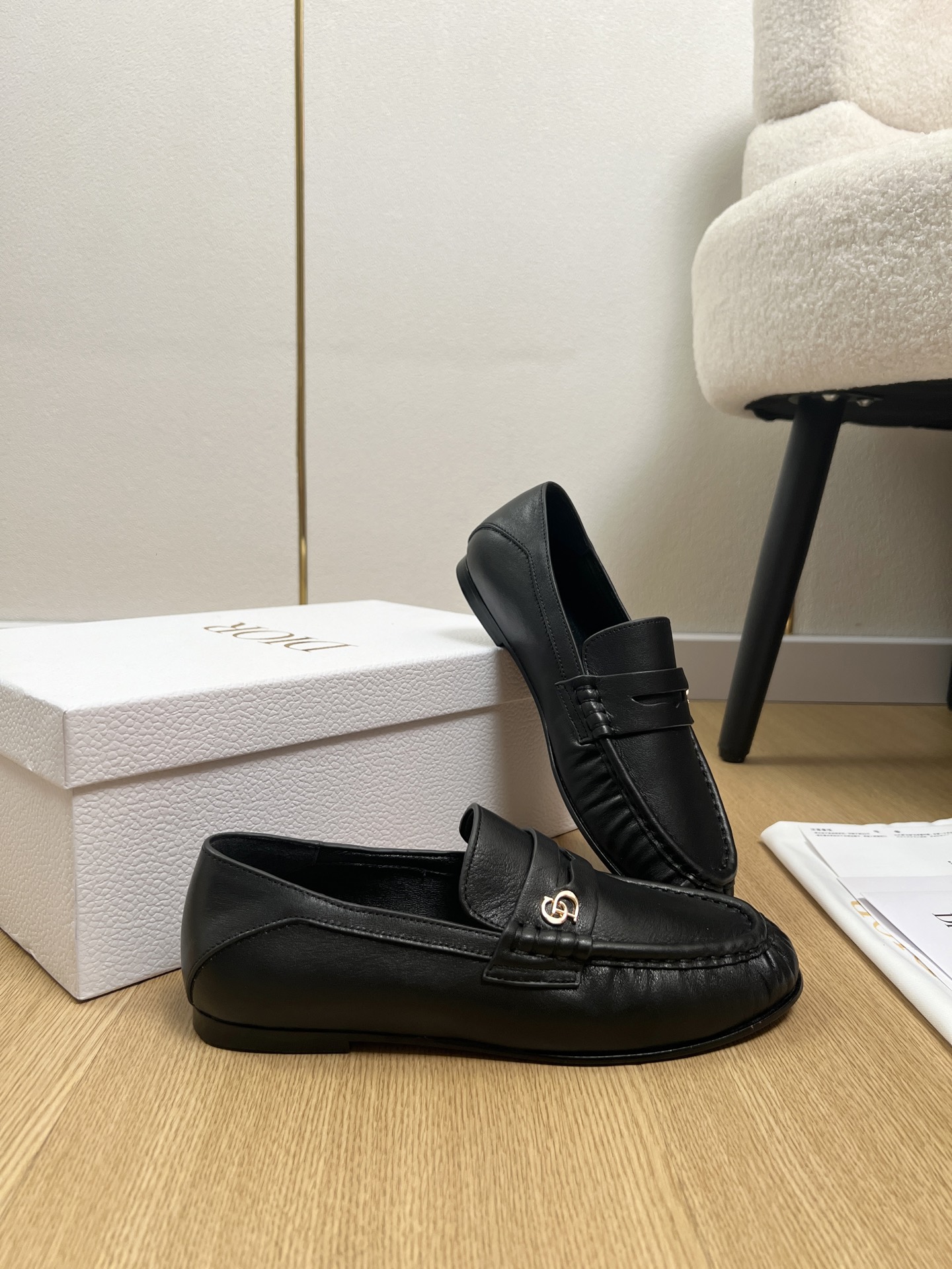 Dior Style Black Leather Women's Shoes style reference detail image 4 from source 785059