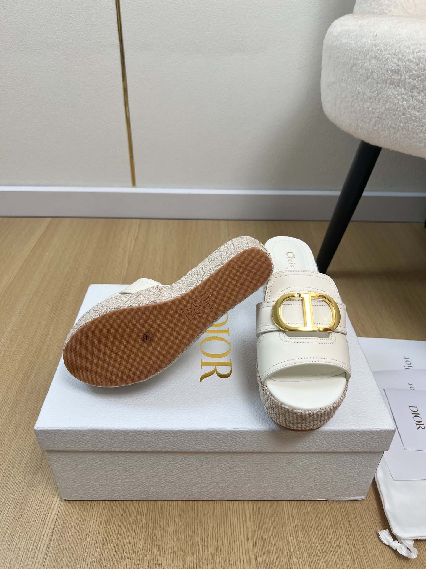 Dior Style White Leather Women's Shoes style reference detail image 9 from source 785060