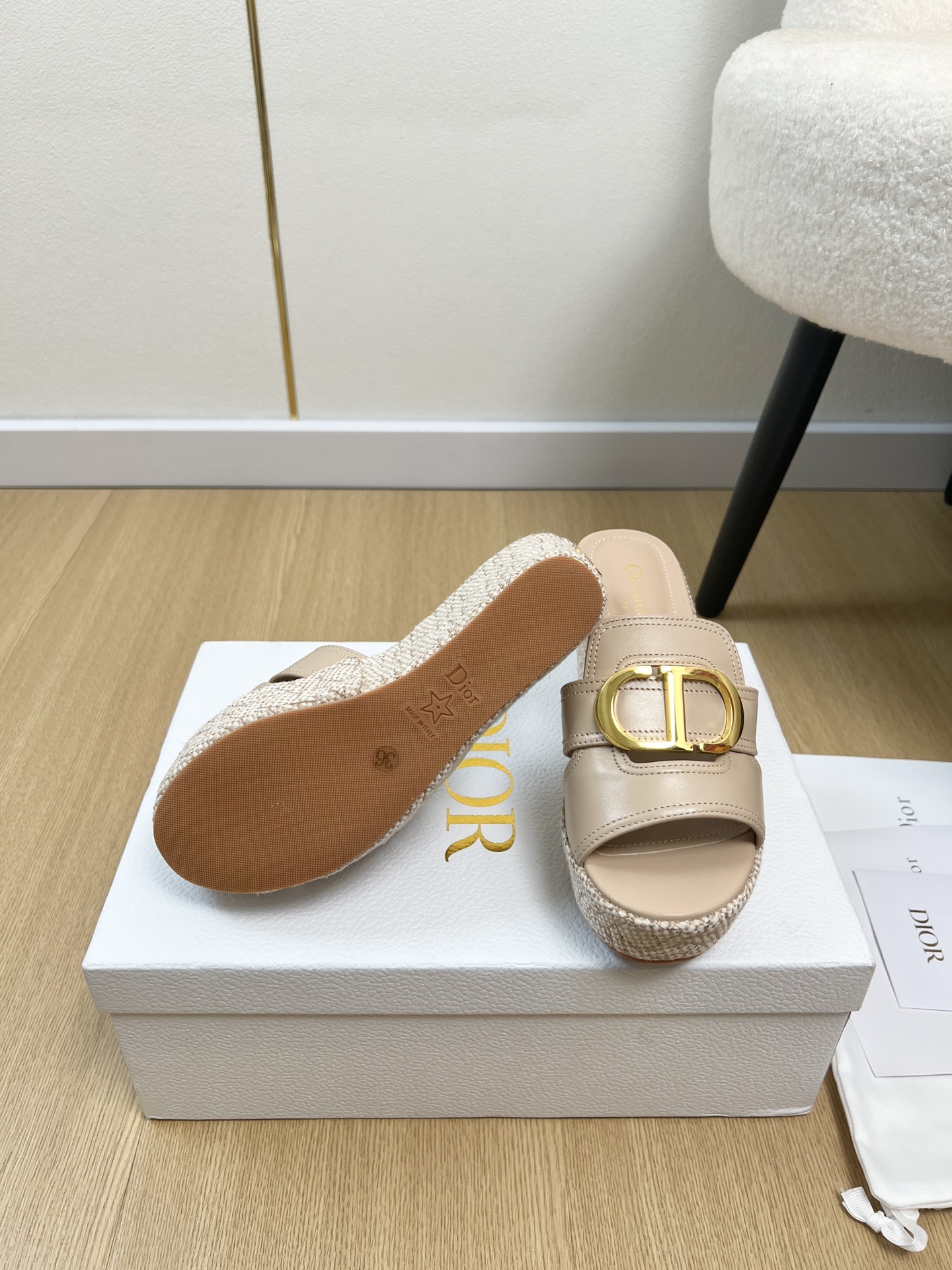 Dior Style White Leather Women's Shoes style reference detail image 9 from source 785061