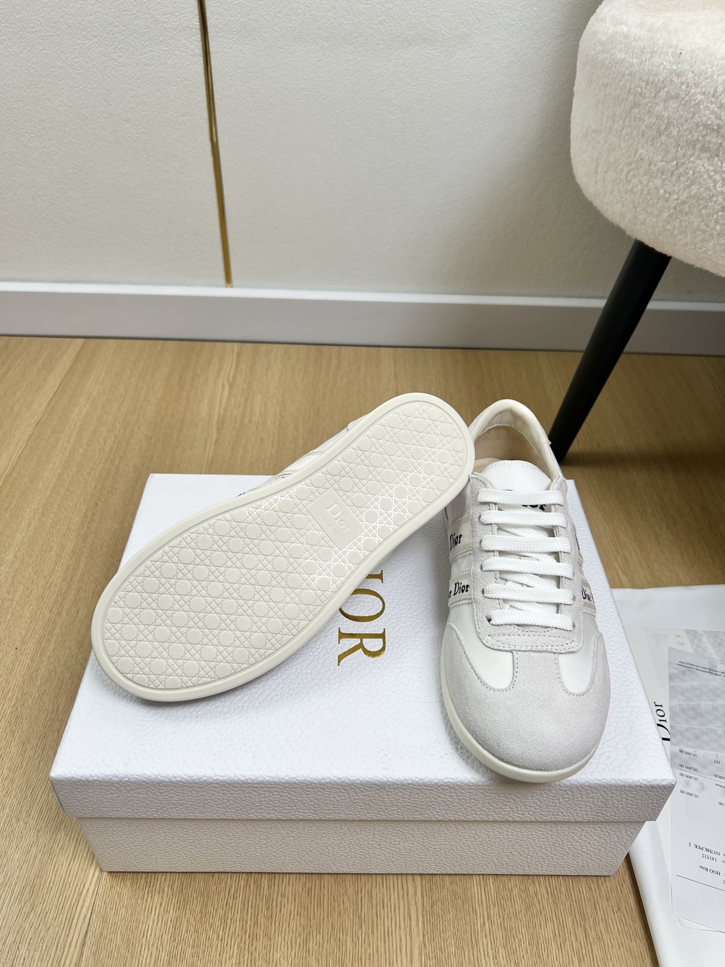 Dior Style White Leather Women's Shoes style reference detail image 9 from source 785064
