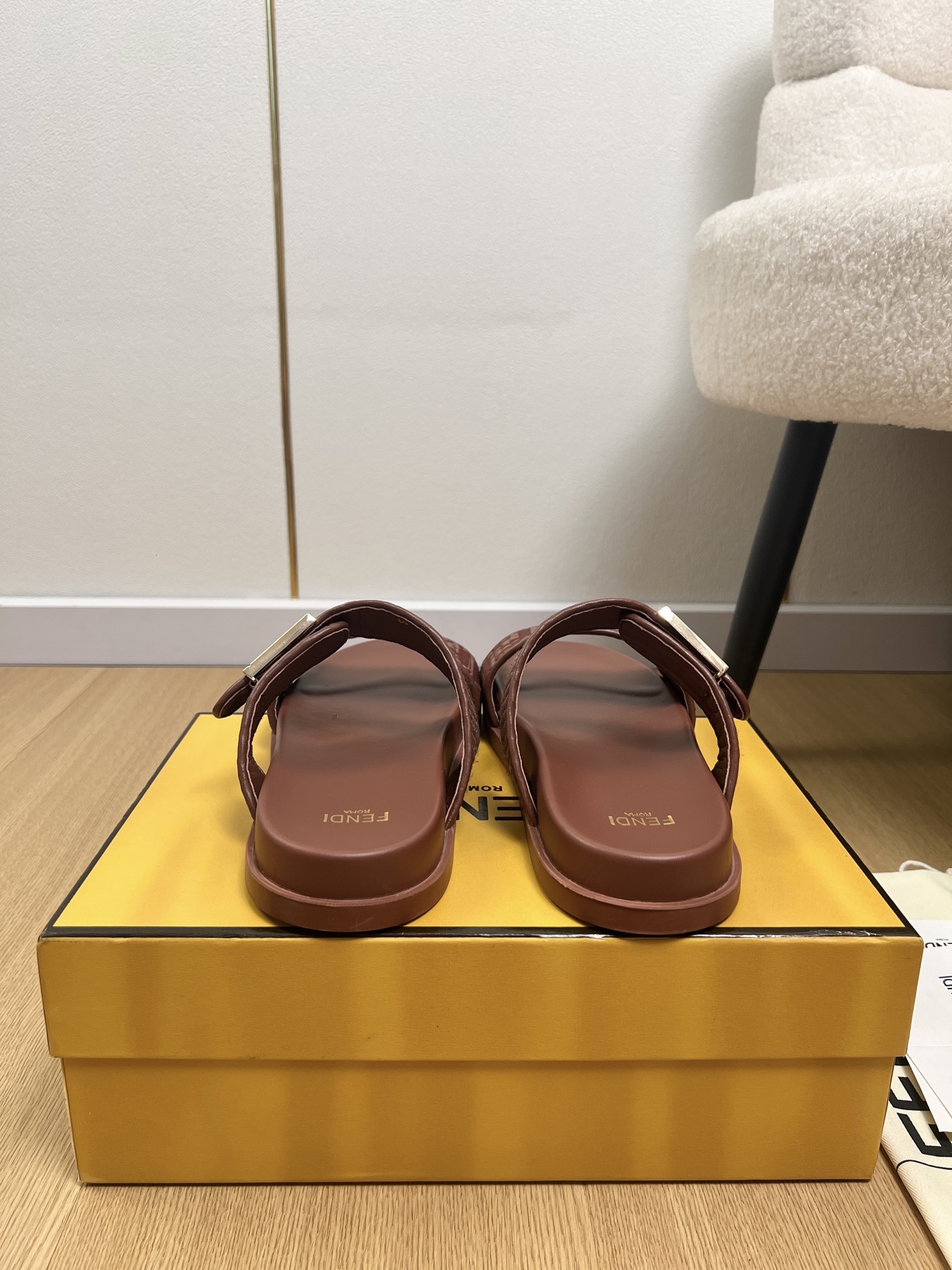 Fendi Feel Woven Slides
