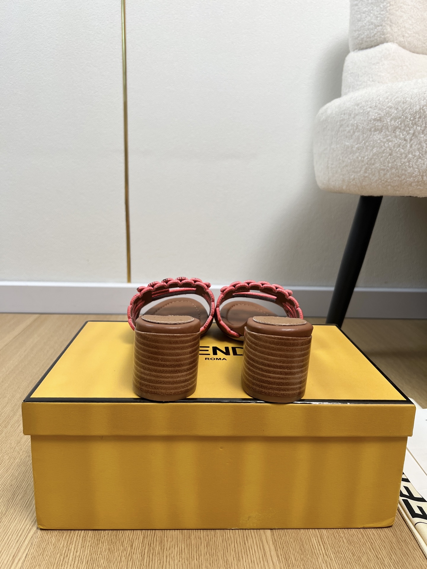 Fendi Baguette Mule Sandals