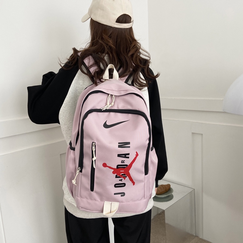 供货价:63💰开学季背包🎒原单好货,原包装吊牌，，NIKE耐克 街头潮流大容量休闲双肩包男女同款百搭运动背包校园高中大学生书包电脑包 尺寸:44×29×19