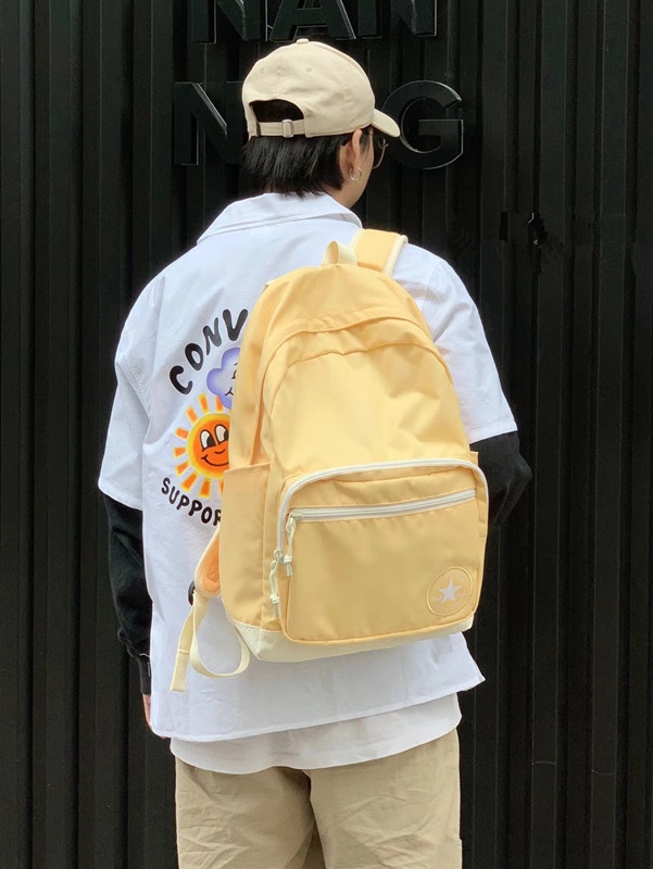 💰34，Converse匡威 简约百搭休闲双肩包男女同款户外运动大容量背包电脑包校园高中大学生书包 尺寸:45×31×15