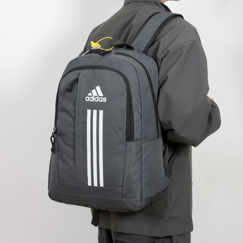 💰85 Adidas阿迪达斯 男女同款休闲双肩包时尚潮流户外运动大容量背包高中大学生书包电脑包 尺寸:45×32×15