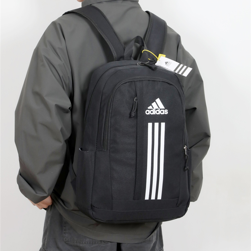 💰85 Adidas阿迪达斯 男女同款休闲双肩包时尚潮流户外运动大容量背包高中大学生书包电脑包 尺寸:45×32×15
