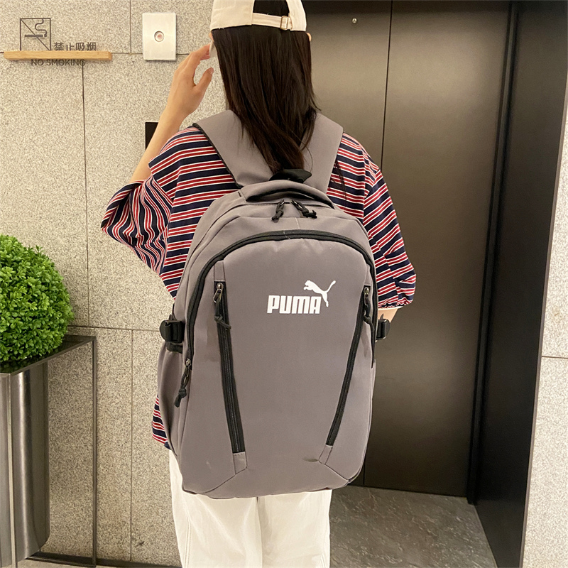 🛒购物价：55💰[江苏档口]PUMA彪马 男女同款简约百搭休闲双肩包时尚运动大容量背包校园高中大学生书包电脑包 尺寸:46×31×18