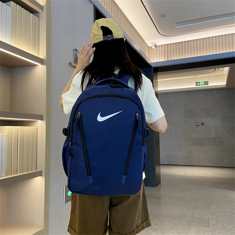 🛒购物价：55💰[江苏档口]NIKE耐克 男女同款简约百搭休闲双肩包时尚运动大容量背包校园高中大学生书包电脑包 尺寸:46×31×18
