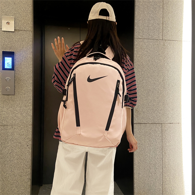 🛒购物价：55💰[江苏档口]NIKE耐克 男女同款简约百搭休闲双肩包时尚运动大容量背包校园高中大学生书包电脑包 尺寸:46×31×18