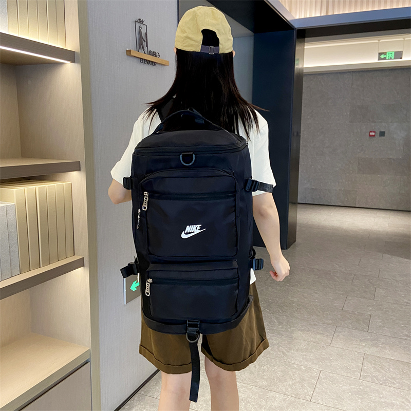 🛒购物价：55💰[江苏档口]NIKE耐克 多功能休闲双肩包男女同款大容量运动旅行包校园高中大学生书包户外健身背包 尺寸:47×29×23