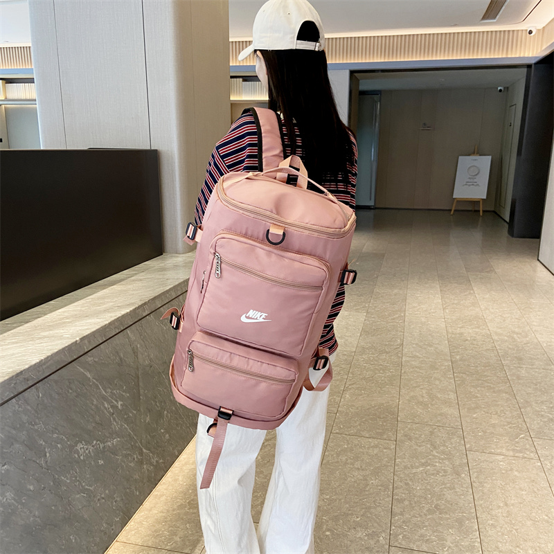 🛒购物价：55💰[江苏档口]NIKE耐克 多功能休闲双肩包男女同款大容量运动旅行包校园高中大学生书包户外健身背包 尺寸:47×29×23