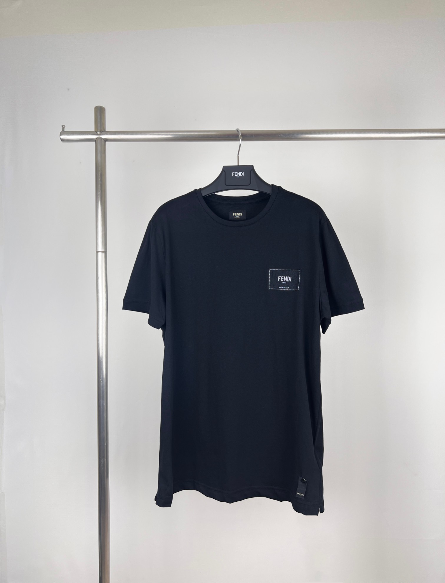 Fendi Clothing T-Shirt Embroidery Short Sleeve