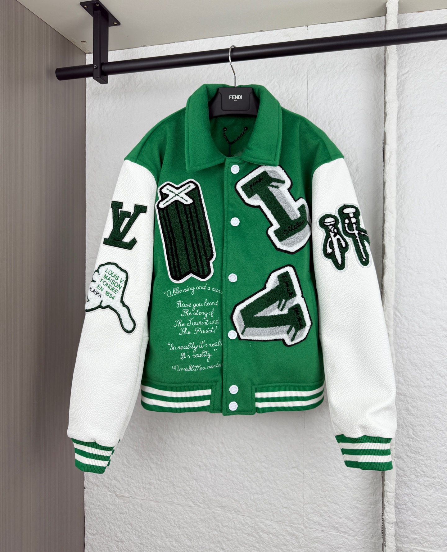 P345 1V Chaqueta uniforme de béisbol Louis Wizard of Oz 46/48/50/52