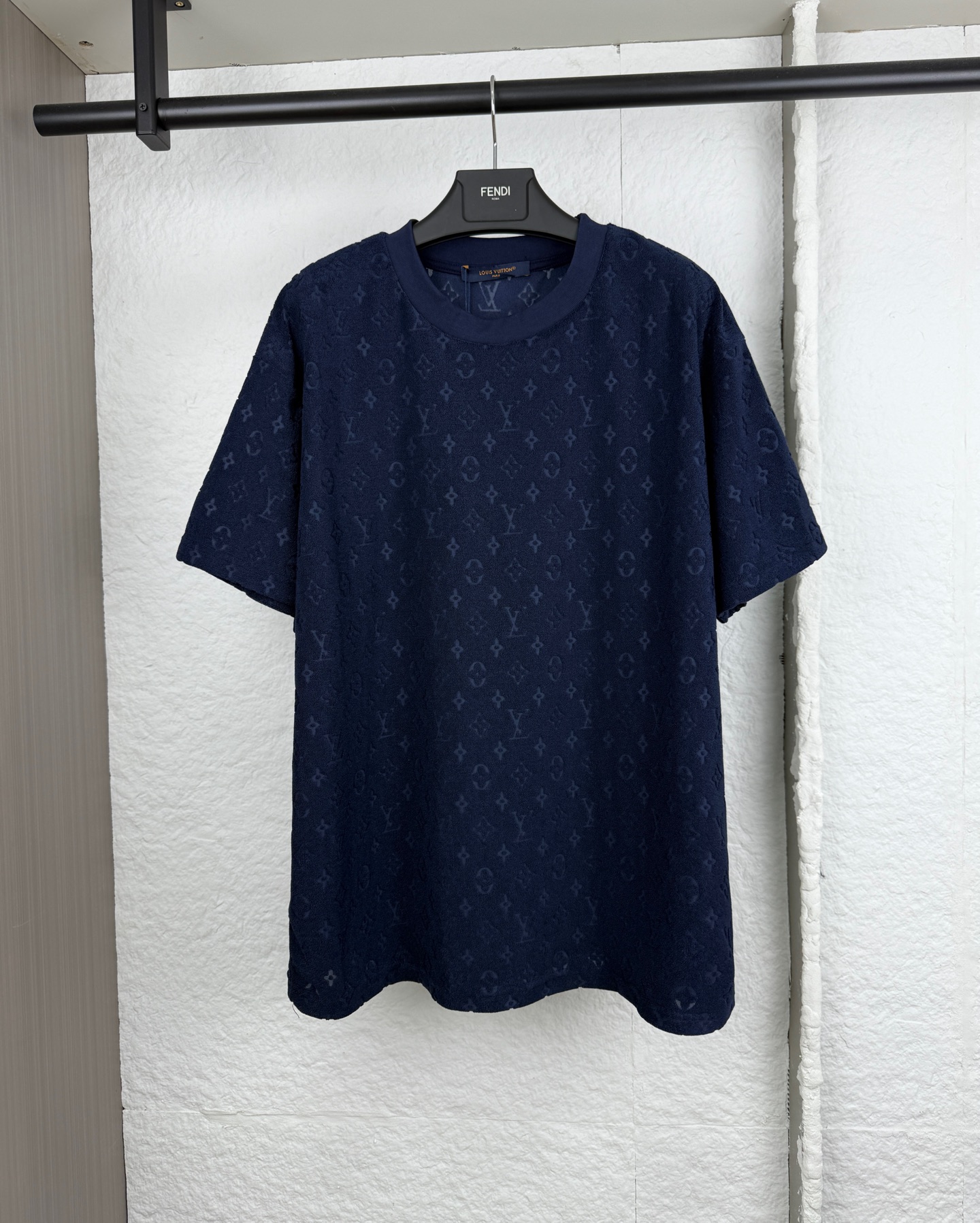 P150 1V路易老花logo毛巾T恤短袖 S/M/L/XL