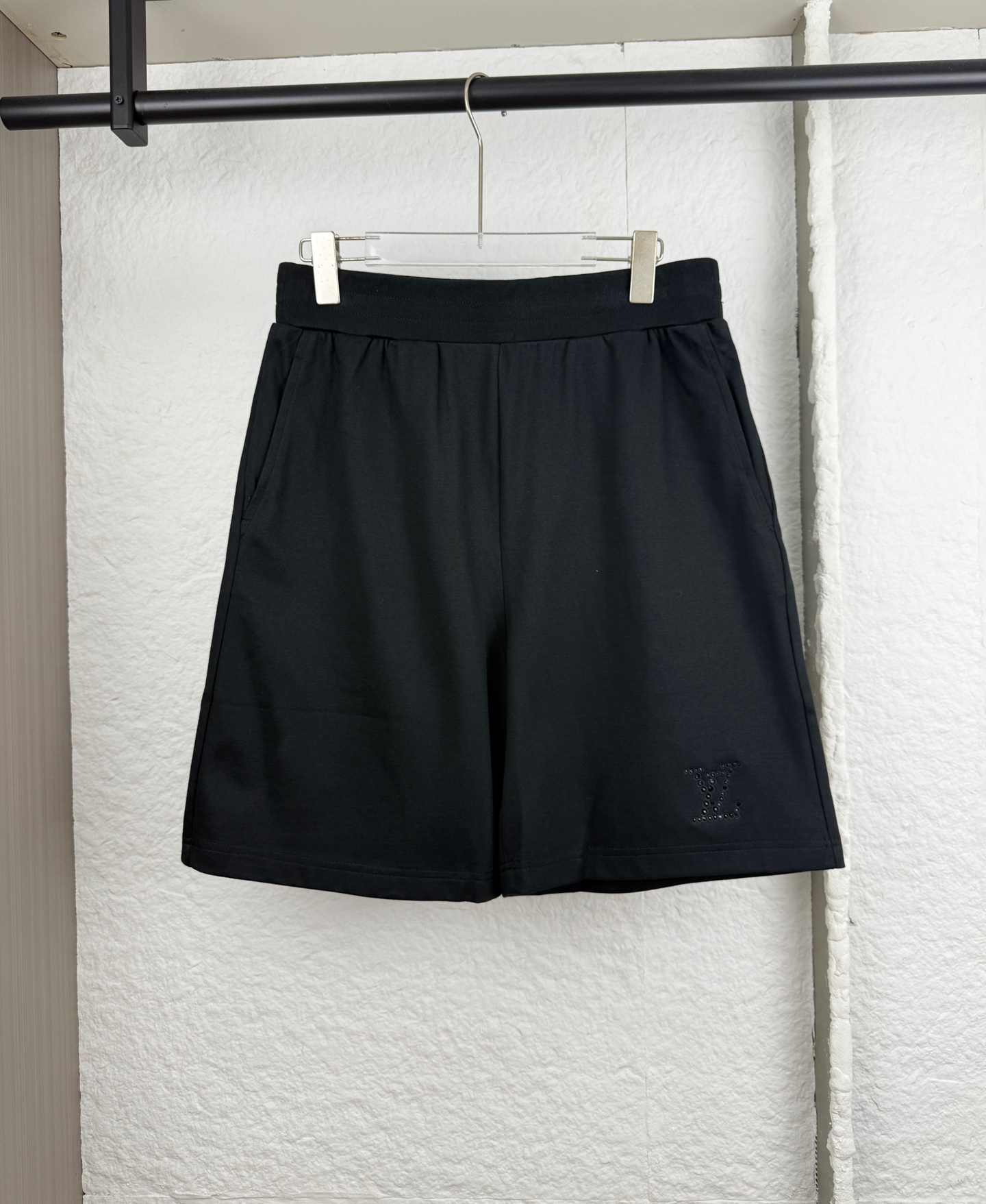 P135 1V Luis pedrería bordado cordón pantalones cortos S/M/L/XL