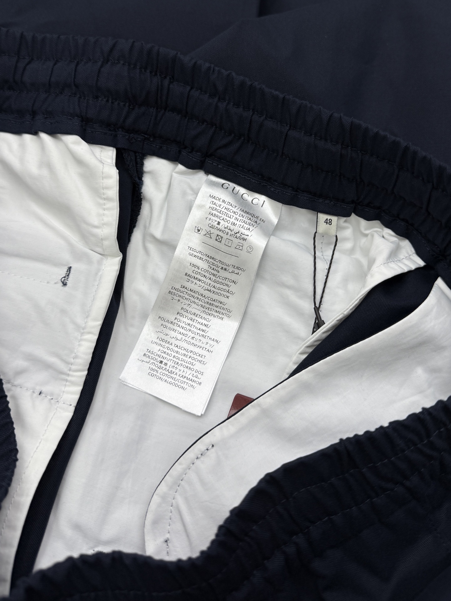 Gucci Gucci古驰织带抽绳长裤
