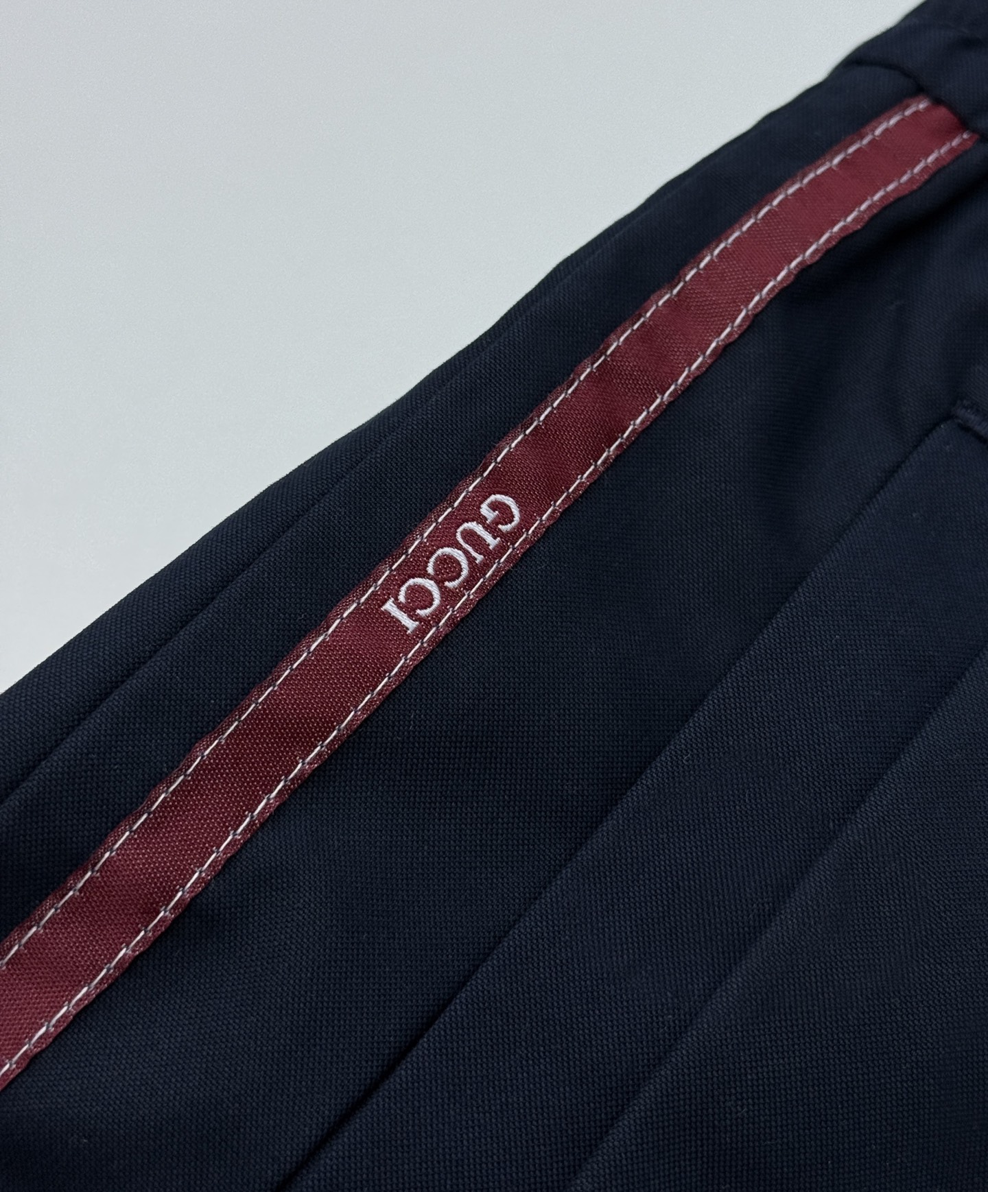 Gucci Gucci古驰织带抽绳长裤