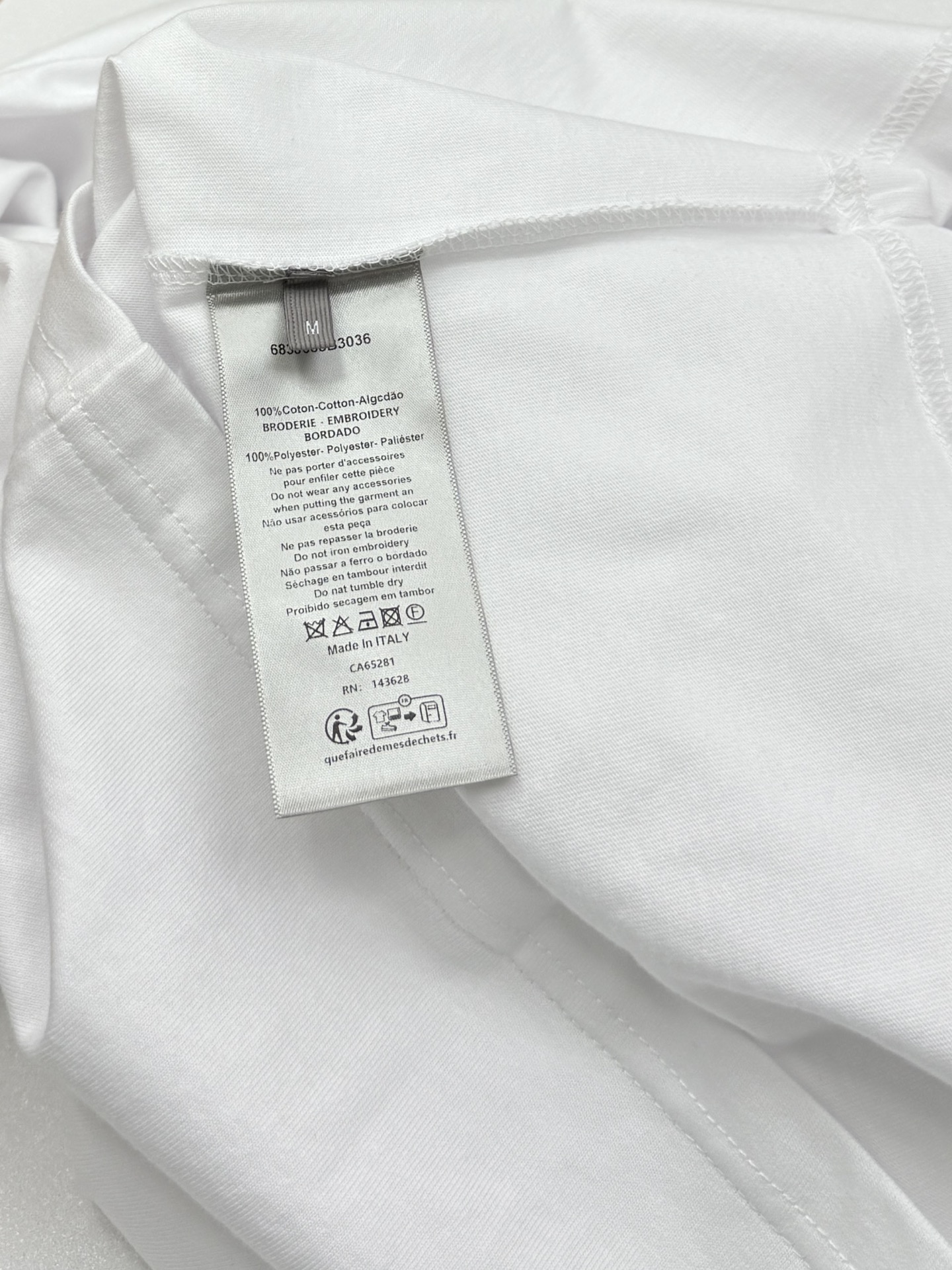 Dior Dior迪奥字母刺绣T恤短袖