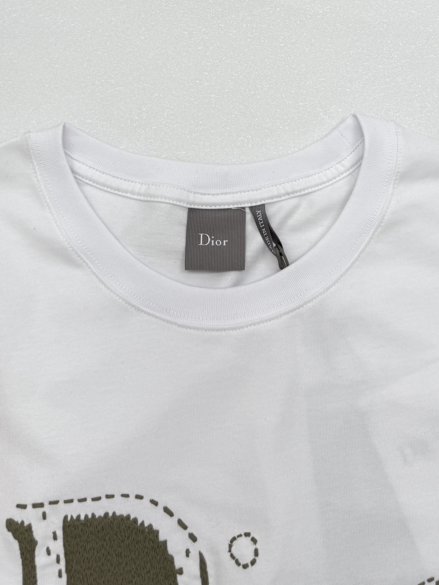 Dior Dior迪奥字母刺绣T恤短袖