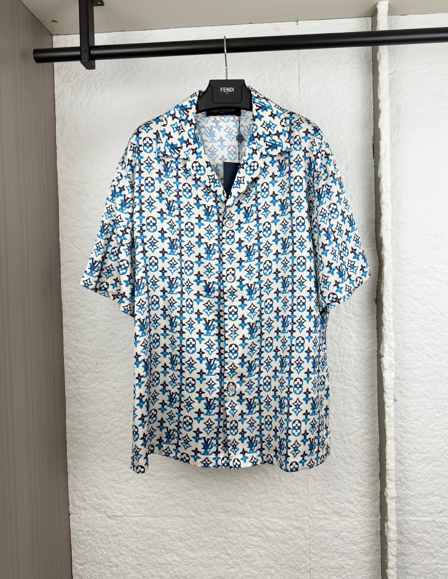 P165 1V Louis Camisa de manga corta de conjunto de monograma superpuesto S/M/L/XL