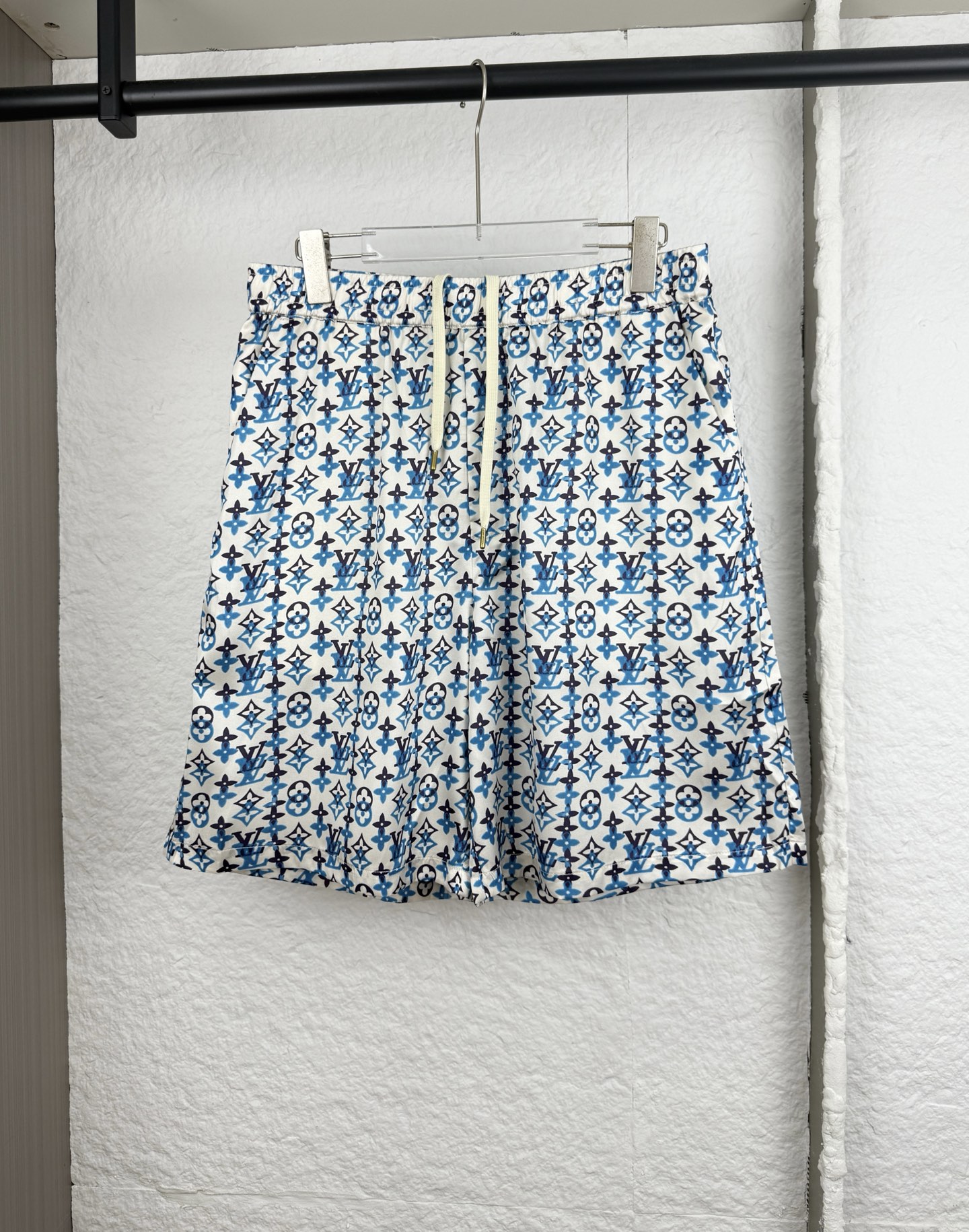 P155 1V Louis Conjunto de pantalones cortos con cordón de monograma superpuesto S/M/L/XL