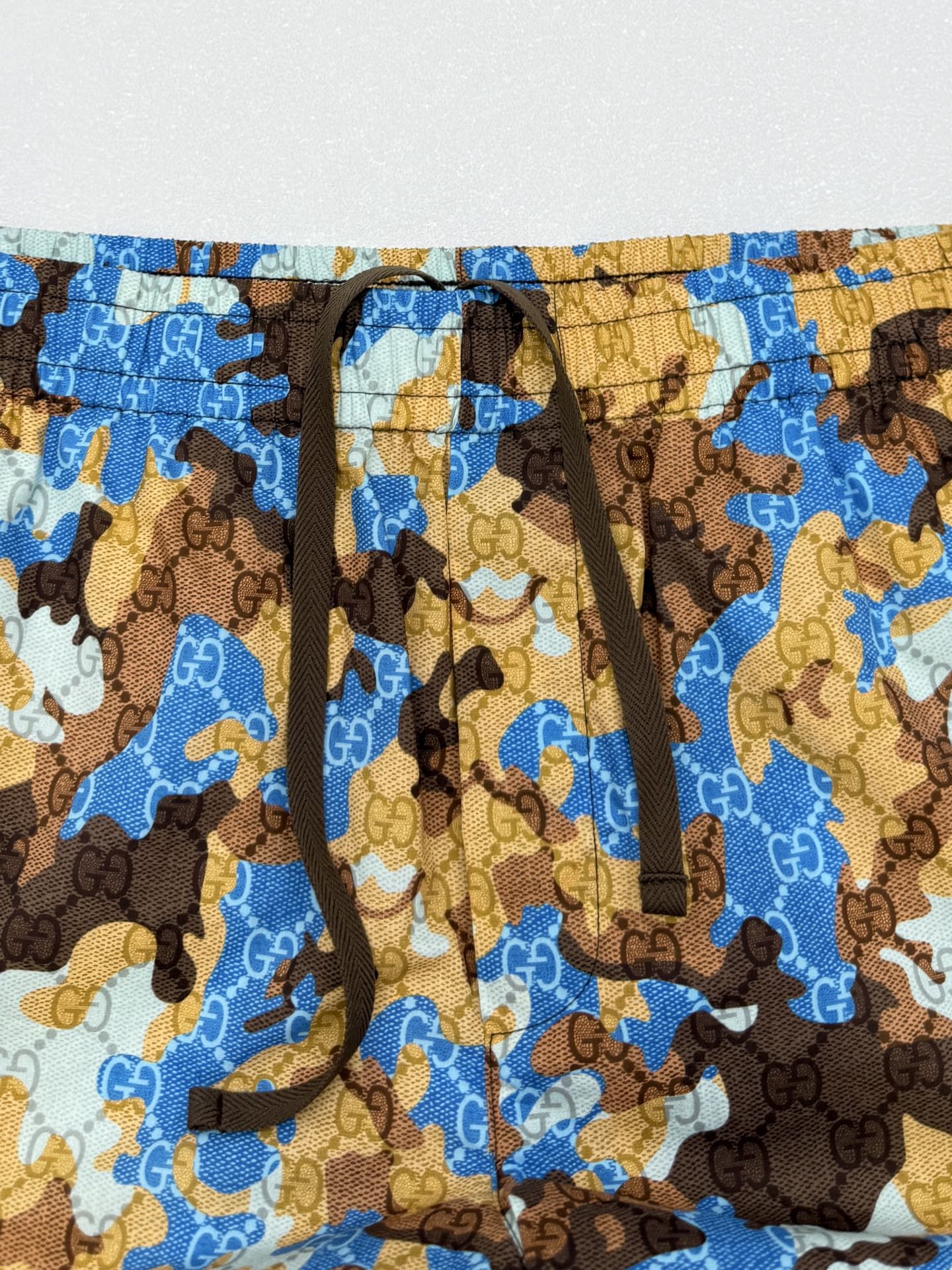 Gucci Gucci古驰双G迷彩印花套装抽绳短裤
