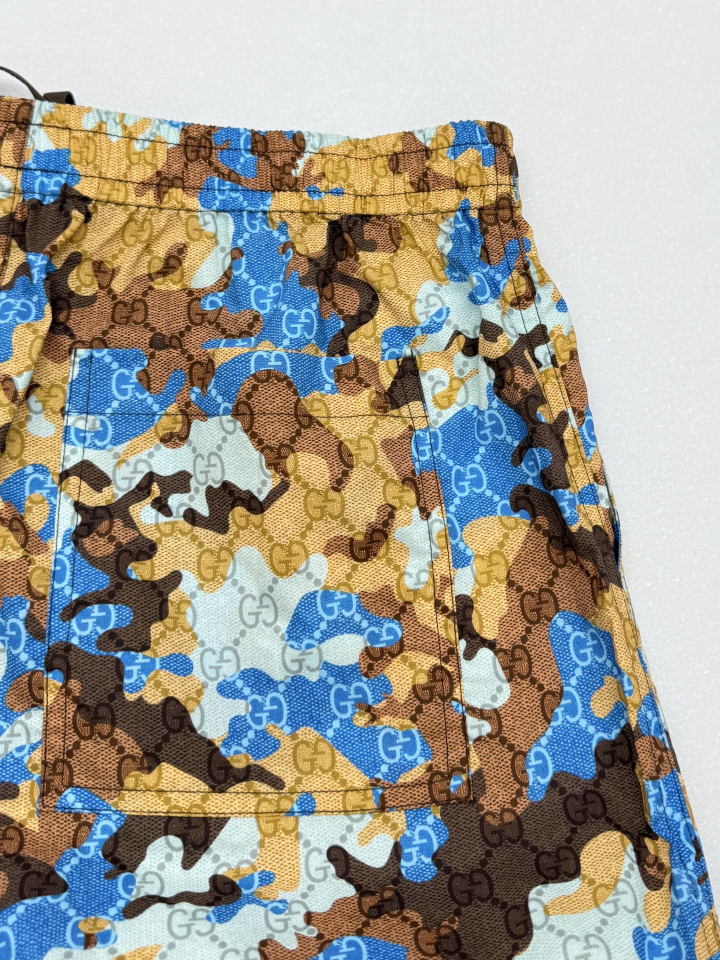 Gucci Gucci古驰双G迷彩印花套装抽绳短裤