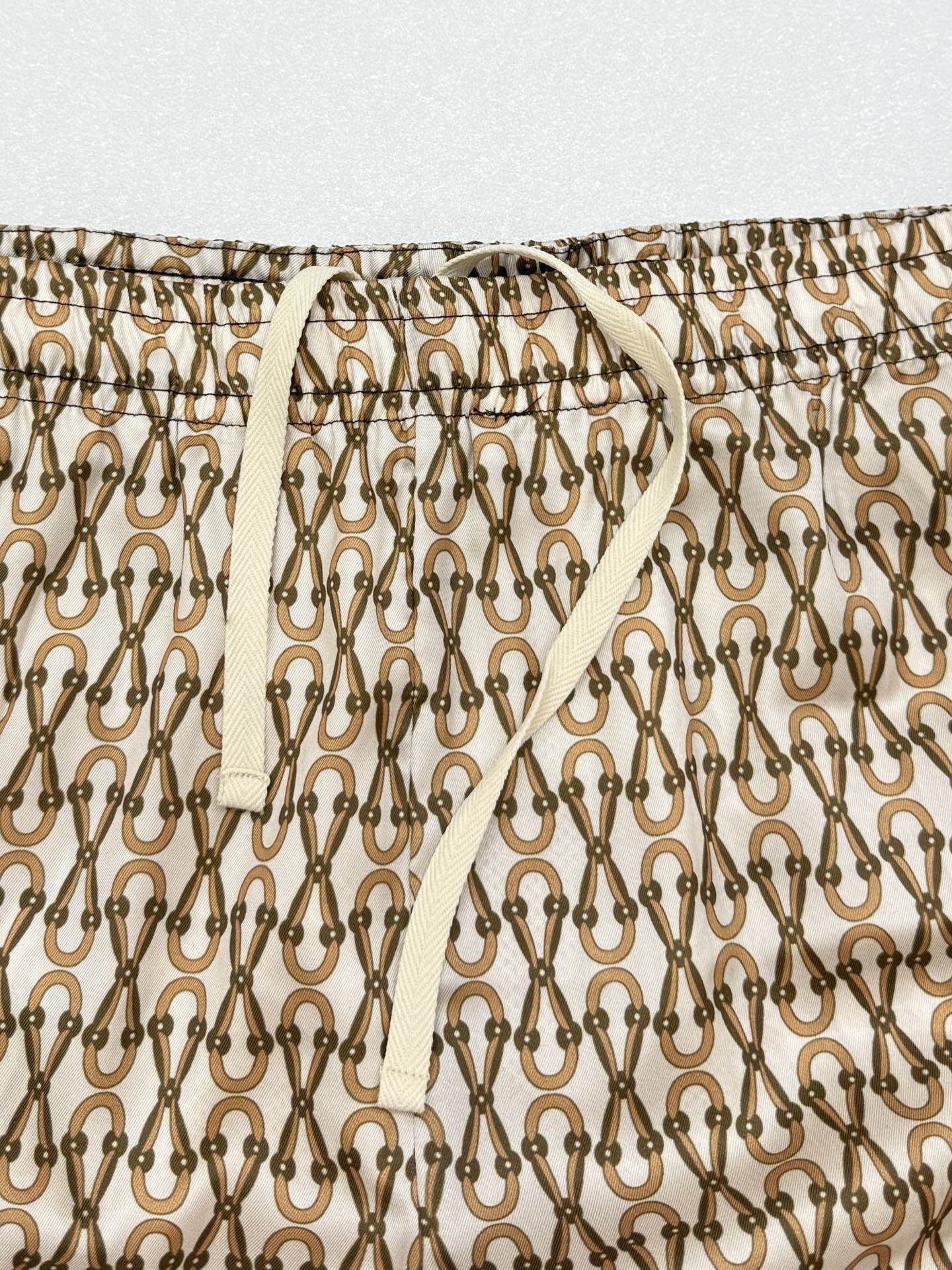 Gucci Gucci古驰马衔扣印花套装抽绳短裤
