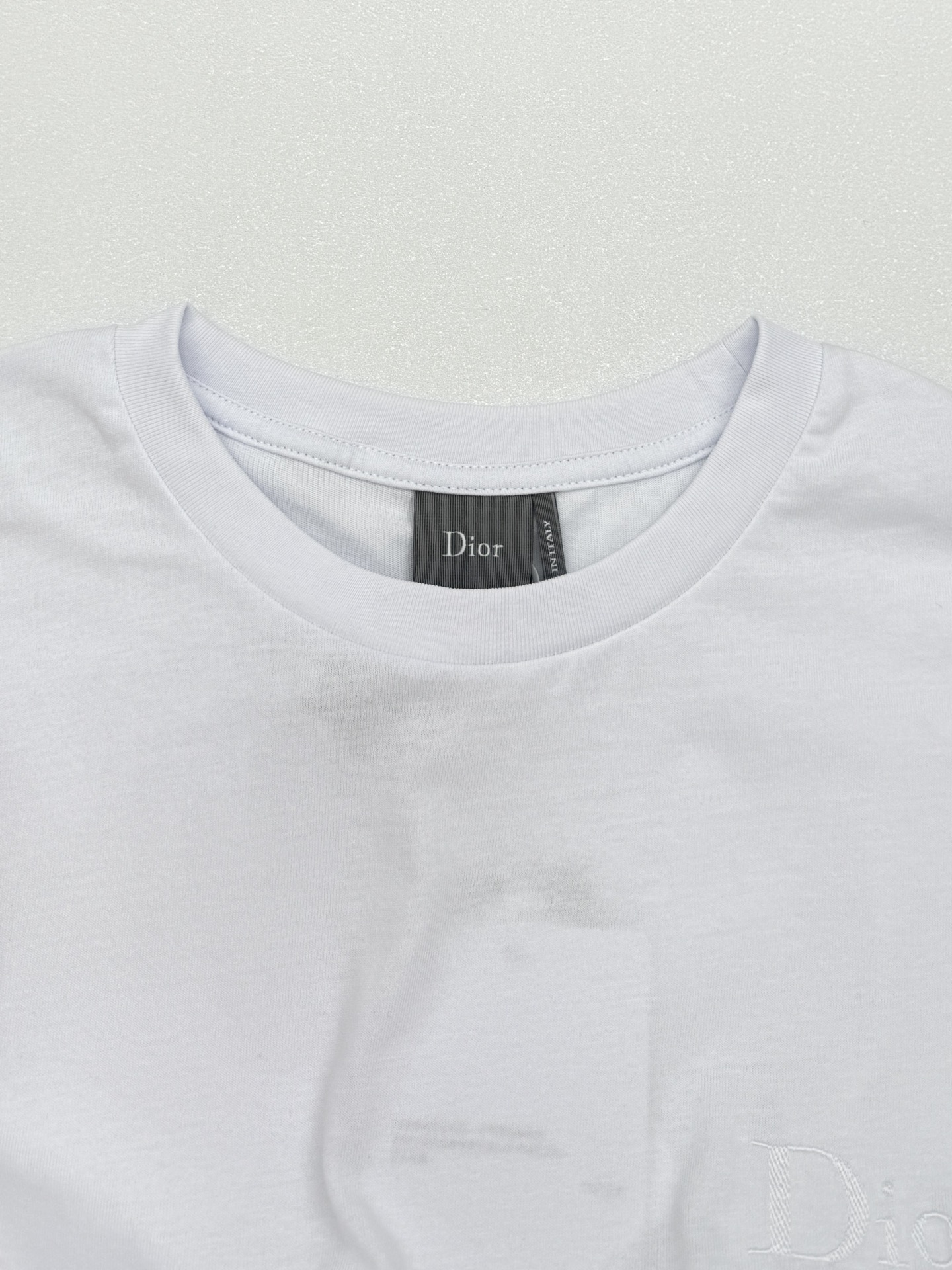 Dior Dior迪奥胸口字母刺绣T恤短袖