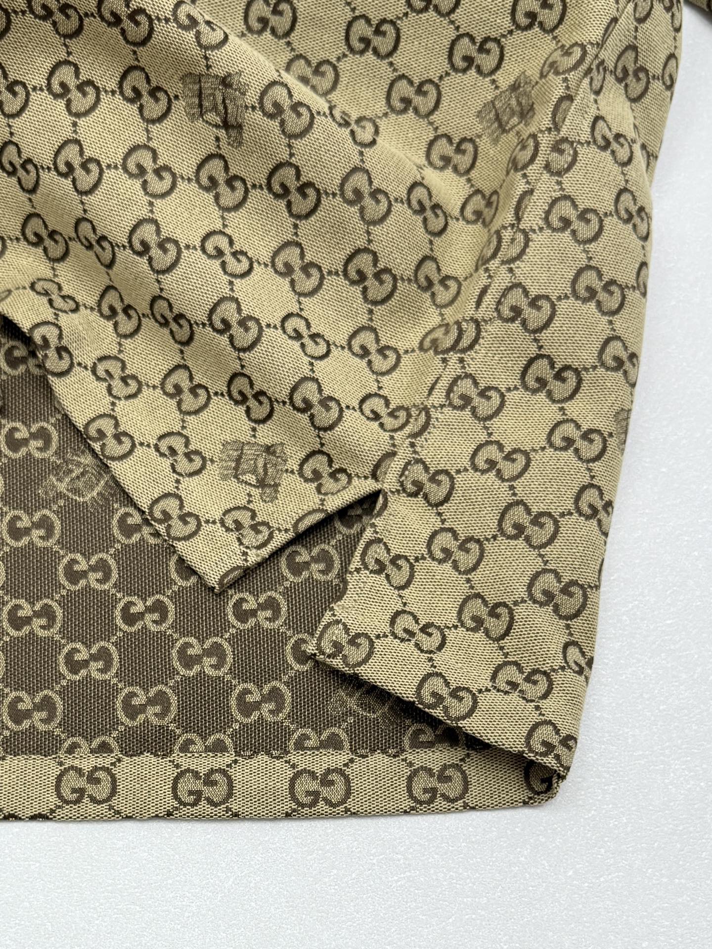 Gucci Gucci古驰双G马头刺绣短袖衬衫