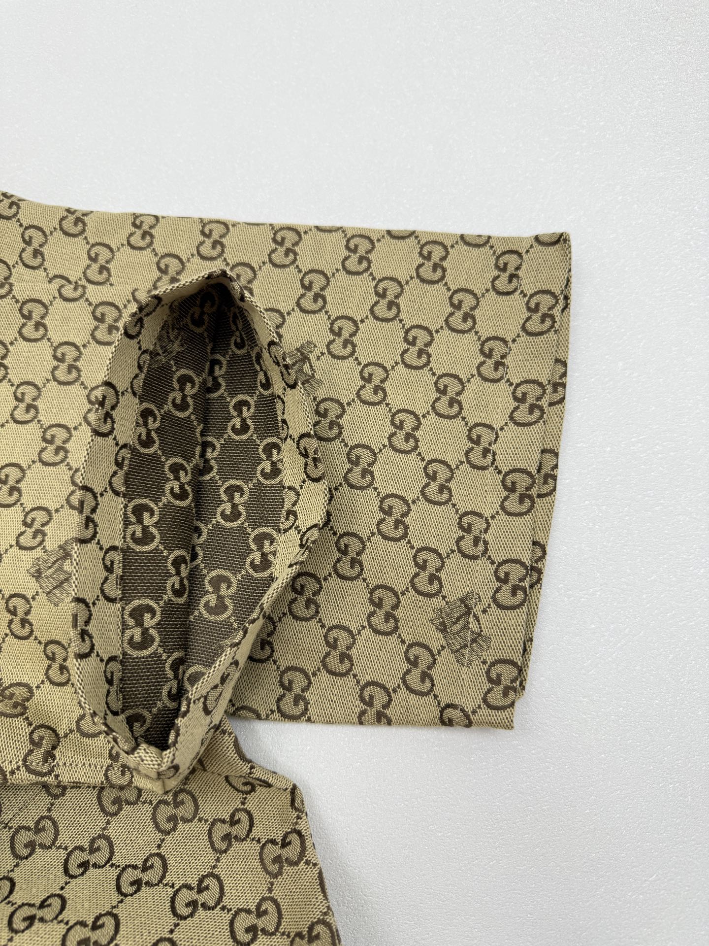Gucci Gucci古驰双G马头刺绣短袖衬衫