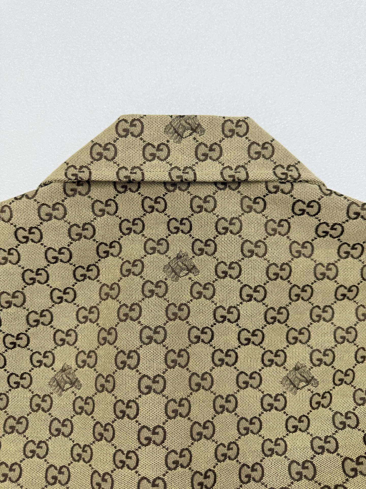 Gucci Gucci古驰双G马头刺绣短袖衬衫