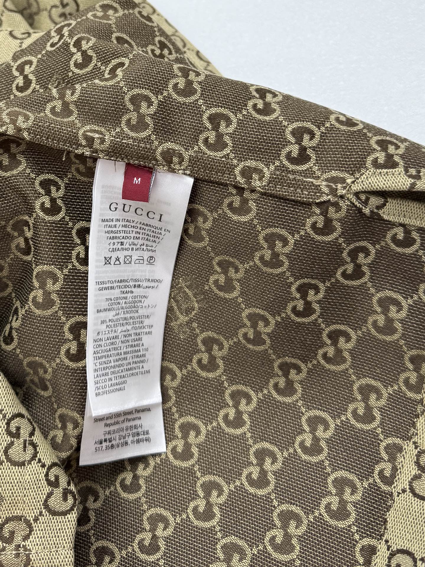 Gucci Gucci古驰双G马头刺绣短袖衬衫