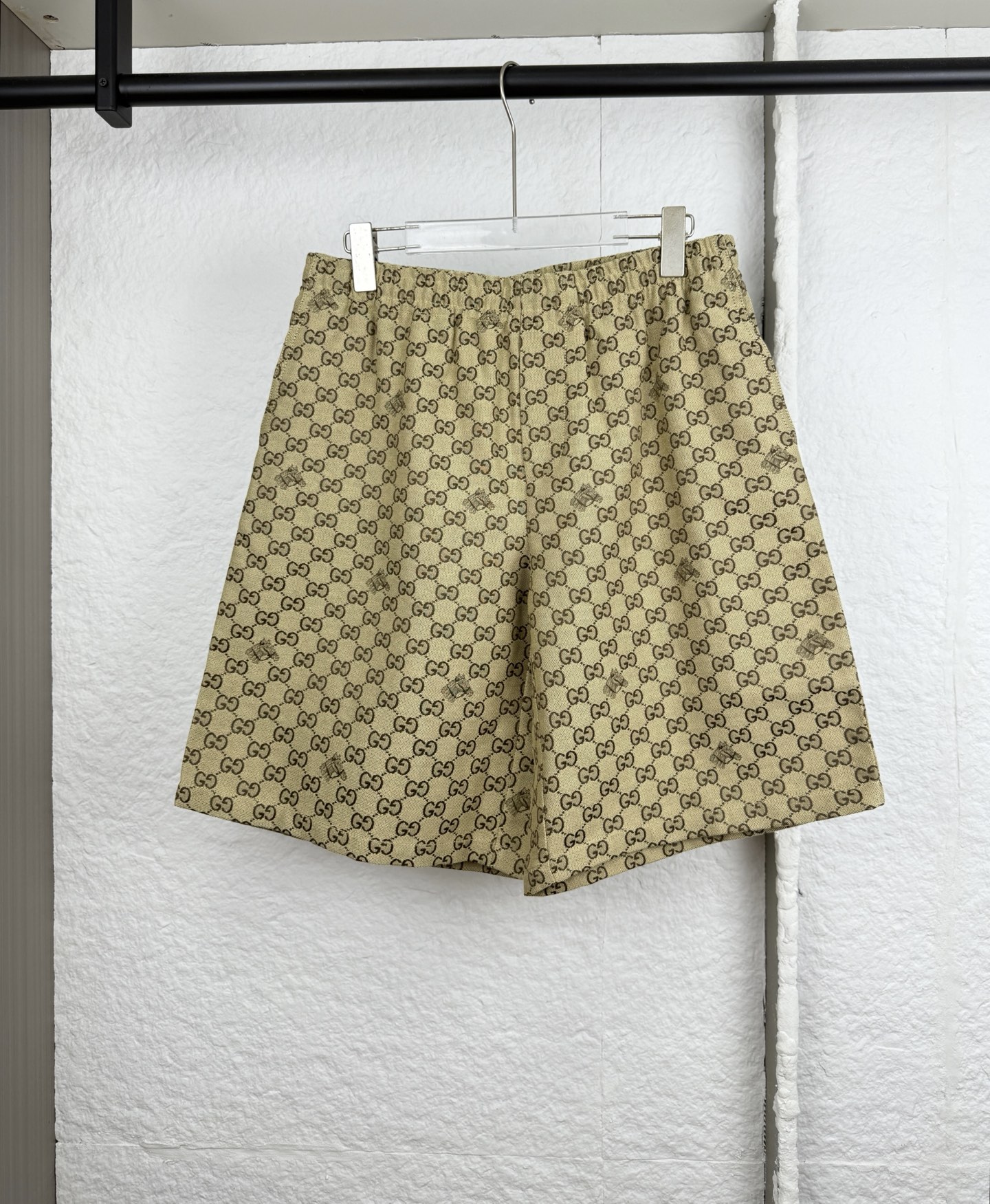 Gucci Gucci古驰双G马头刺绣抽绳短裤