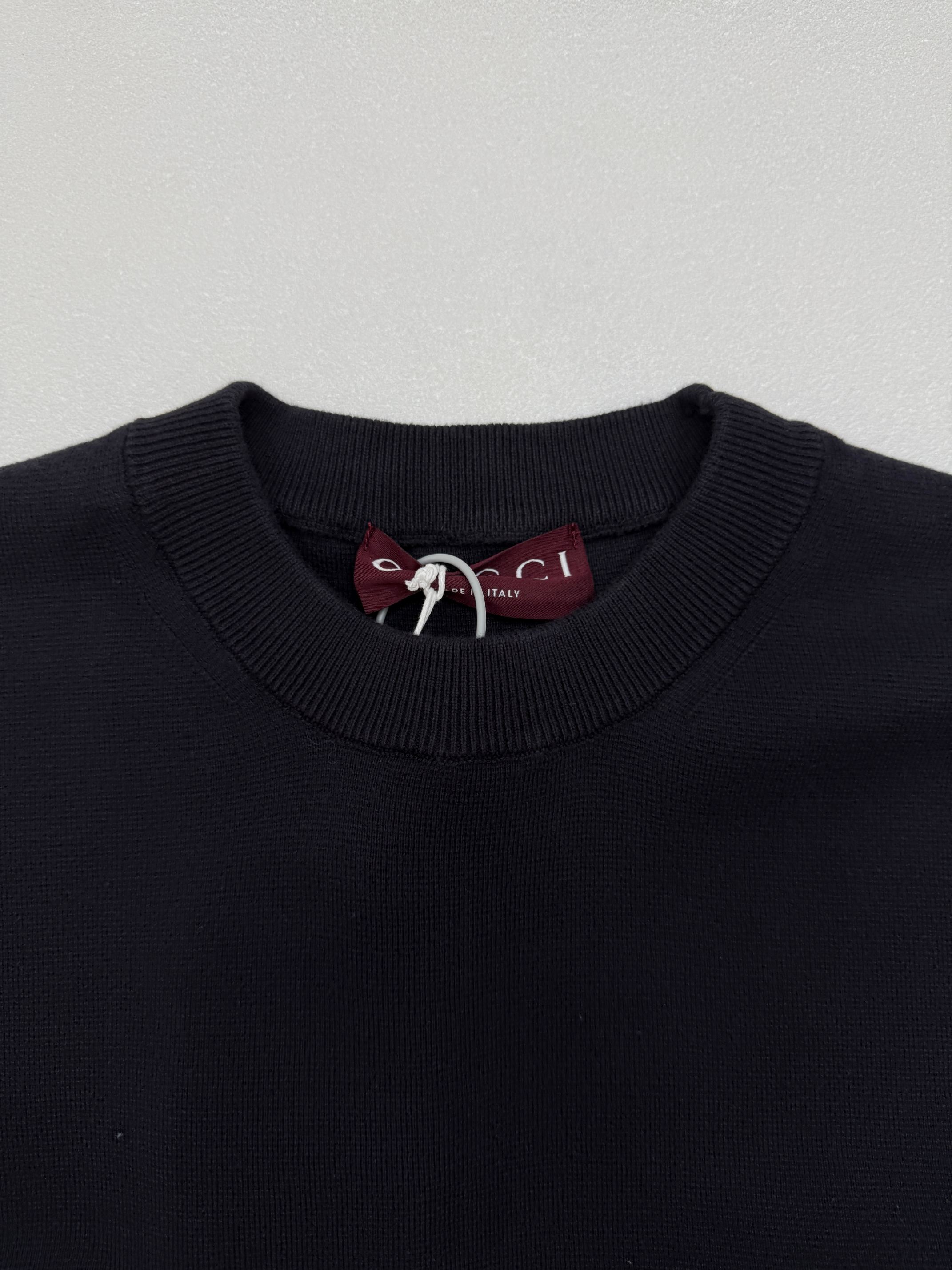Gucci Gucci古驰胸口刺绣针织短袖