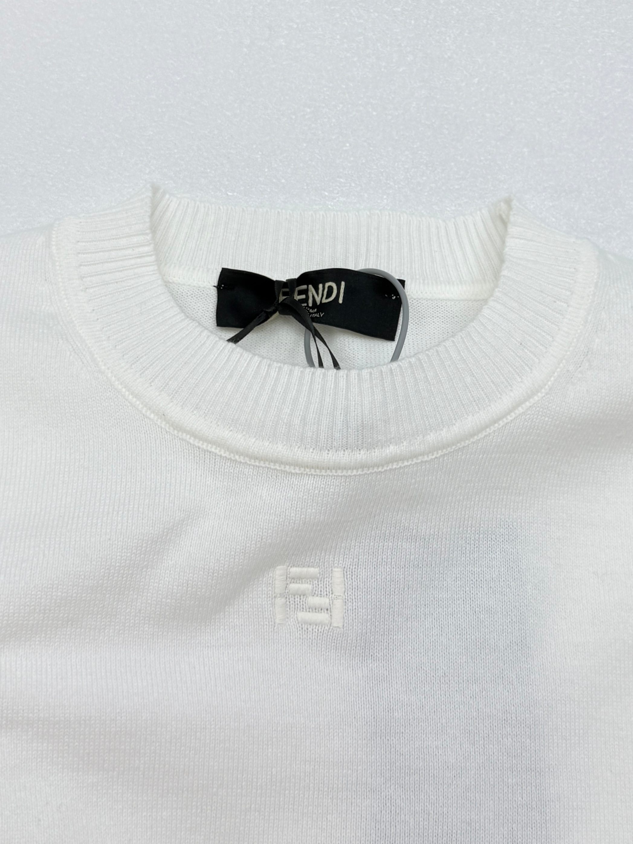 Fendi Fendi芬迪FF刺绣针织短袖