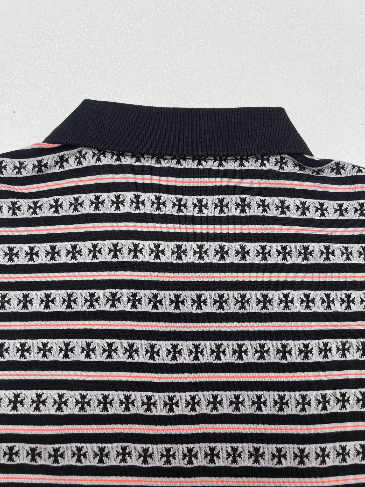Chrome Hearts Chrome Hearts克罗心嘴巴刺绣长袖polo衫