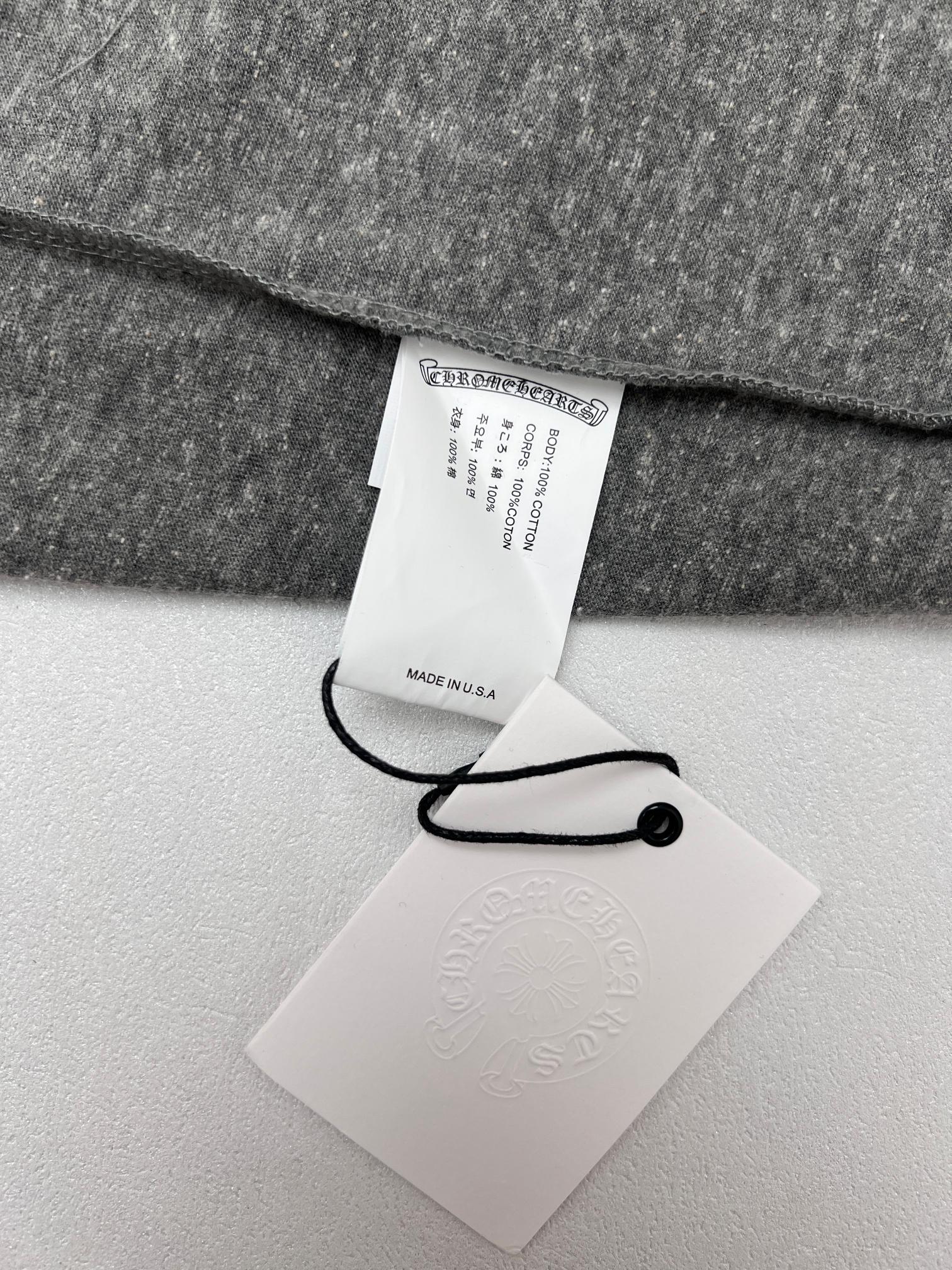 Chrome Hearts Chrome Hearts克罗心标志十字架印花T恤短袖