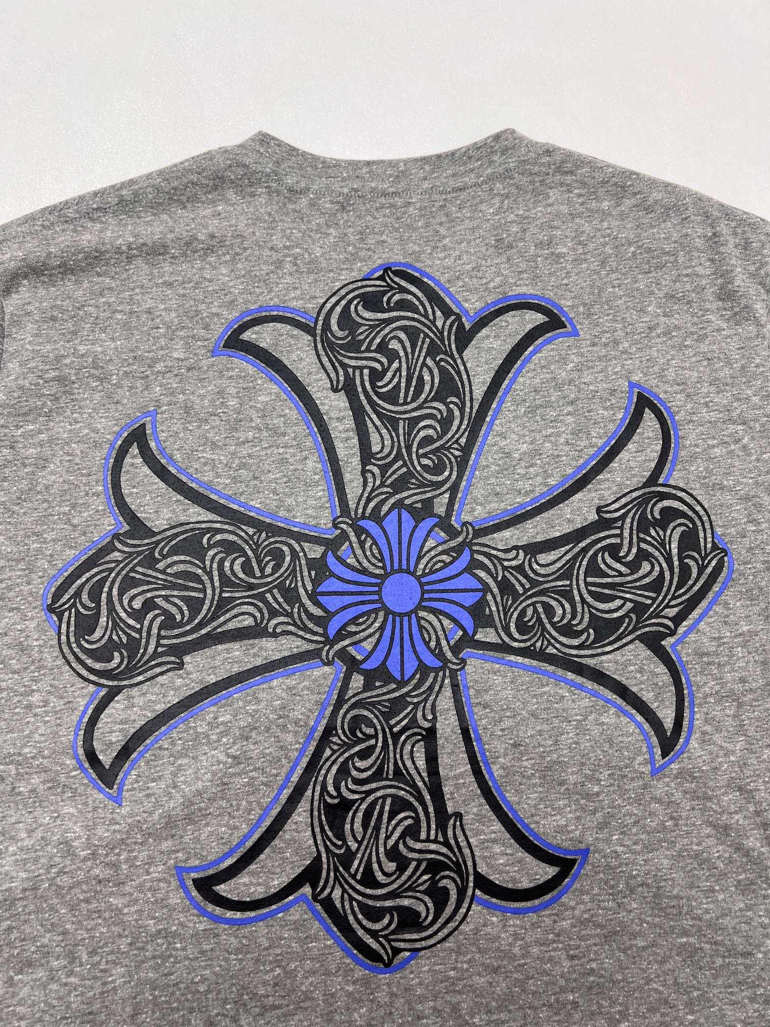 Chrome Hearts Chrome Hearts克罗心标志十字架印花T恤短袖