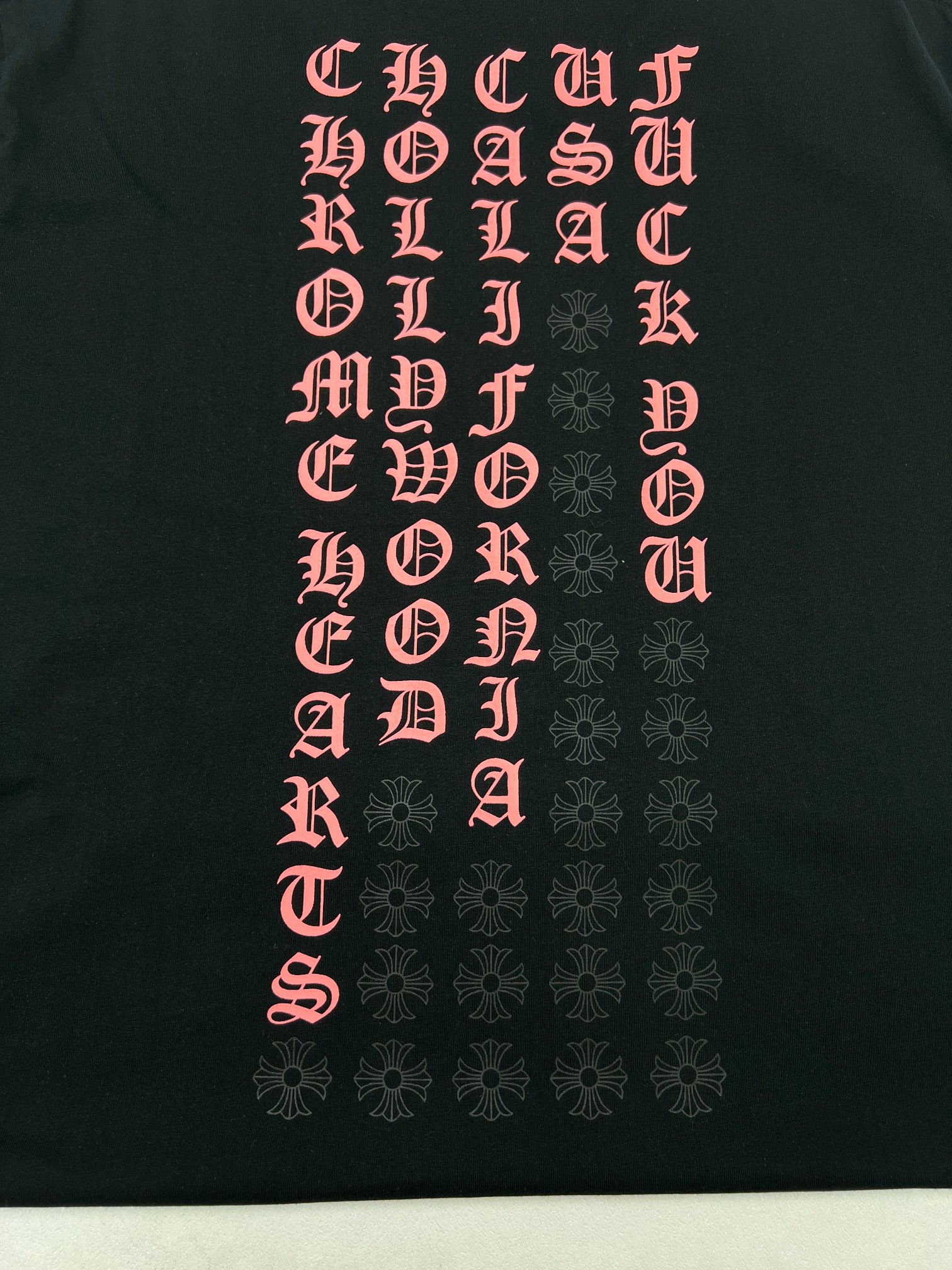 Chrome Hearts Chrome Hearts克罗心梵文印花T恤短袖