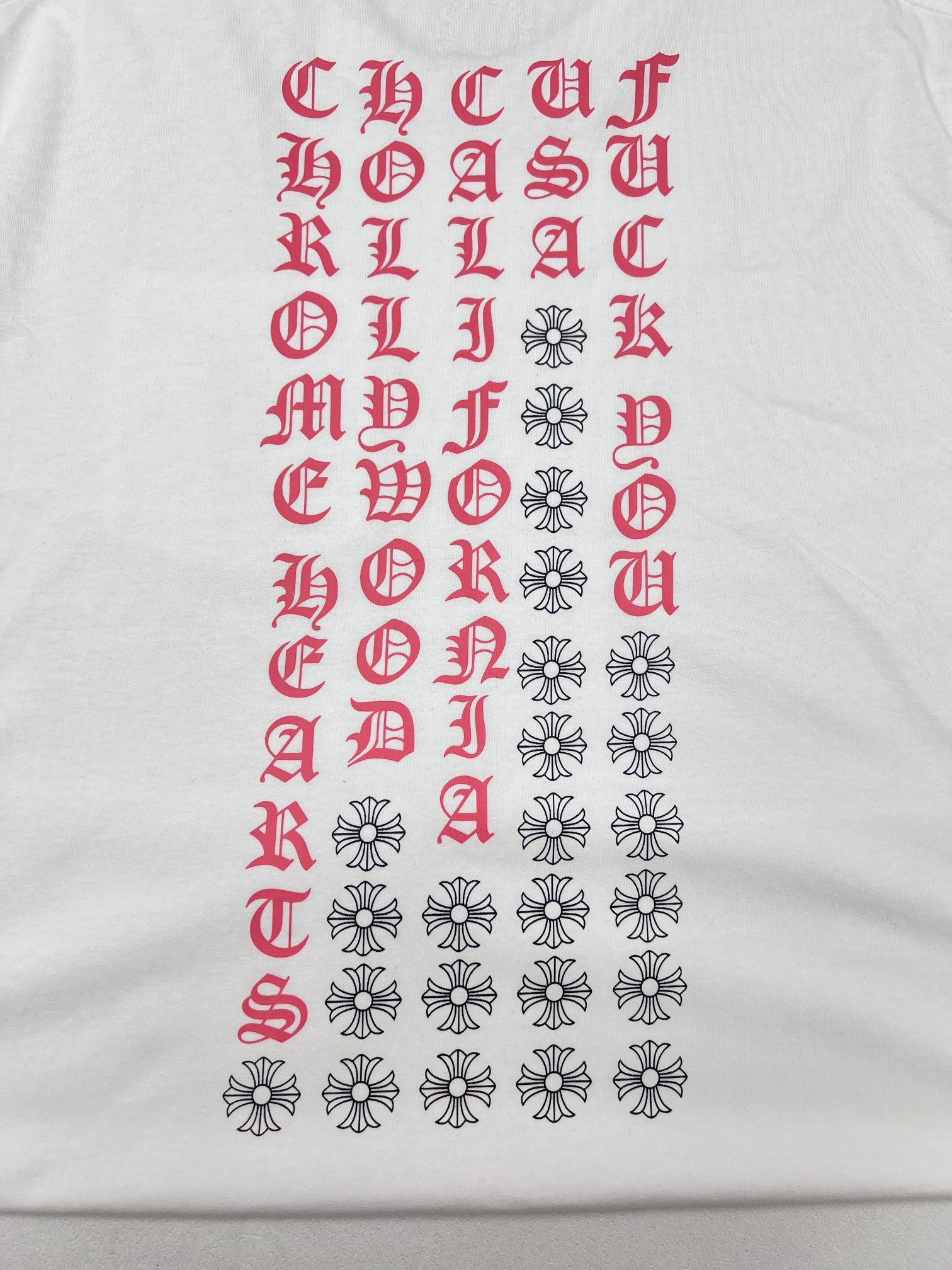 Chrome Hearts Chrome Hearts克罗心梵文印花T恤短袖