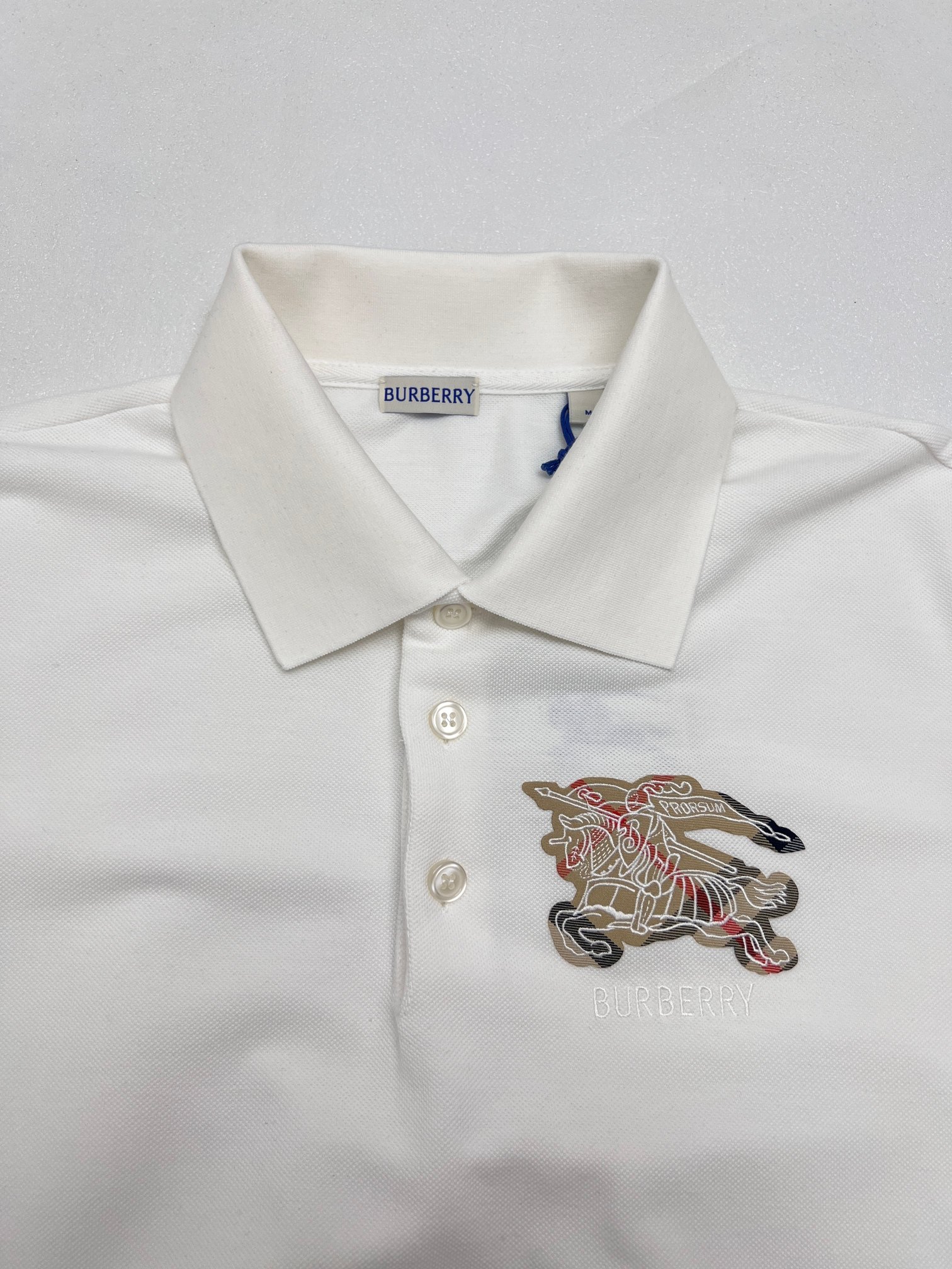 Burberry BBR巴宝莉战马贴布绣花polo衫