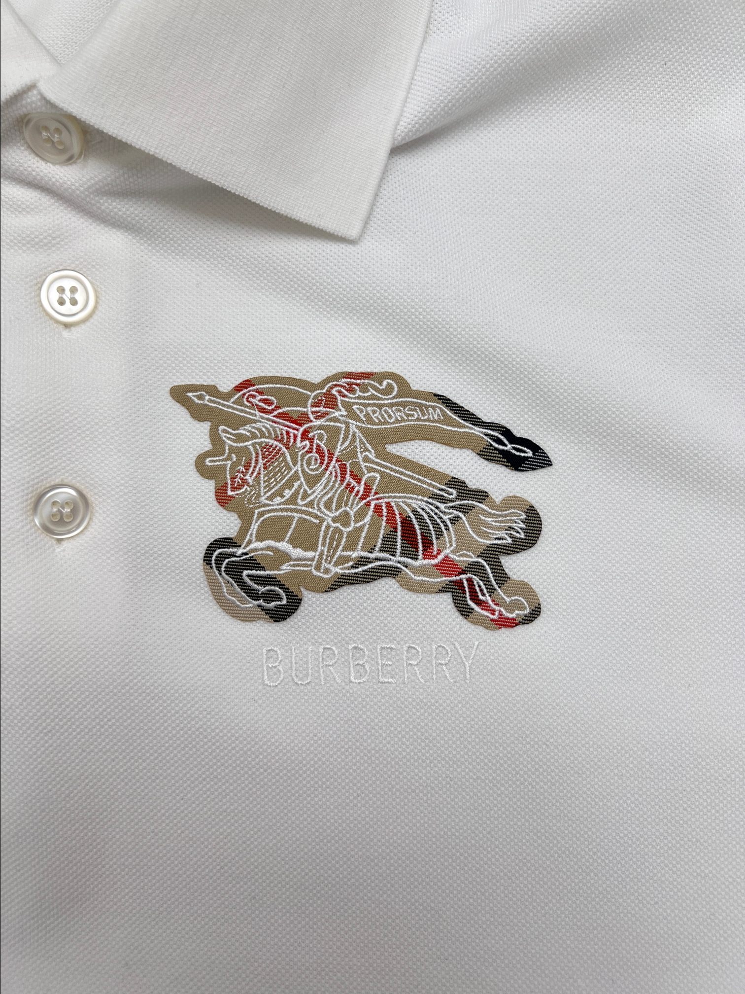 Burberry BBR巴宝莉战马贴布绣花polo衫