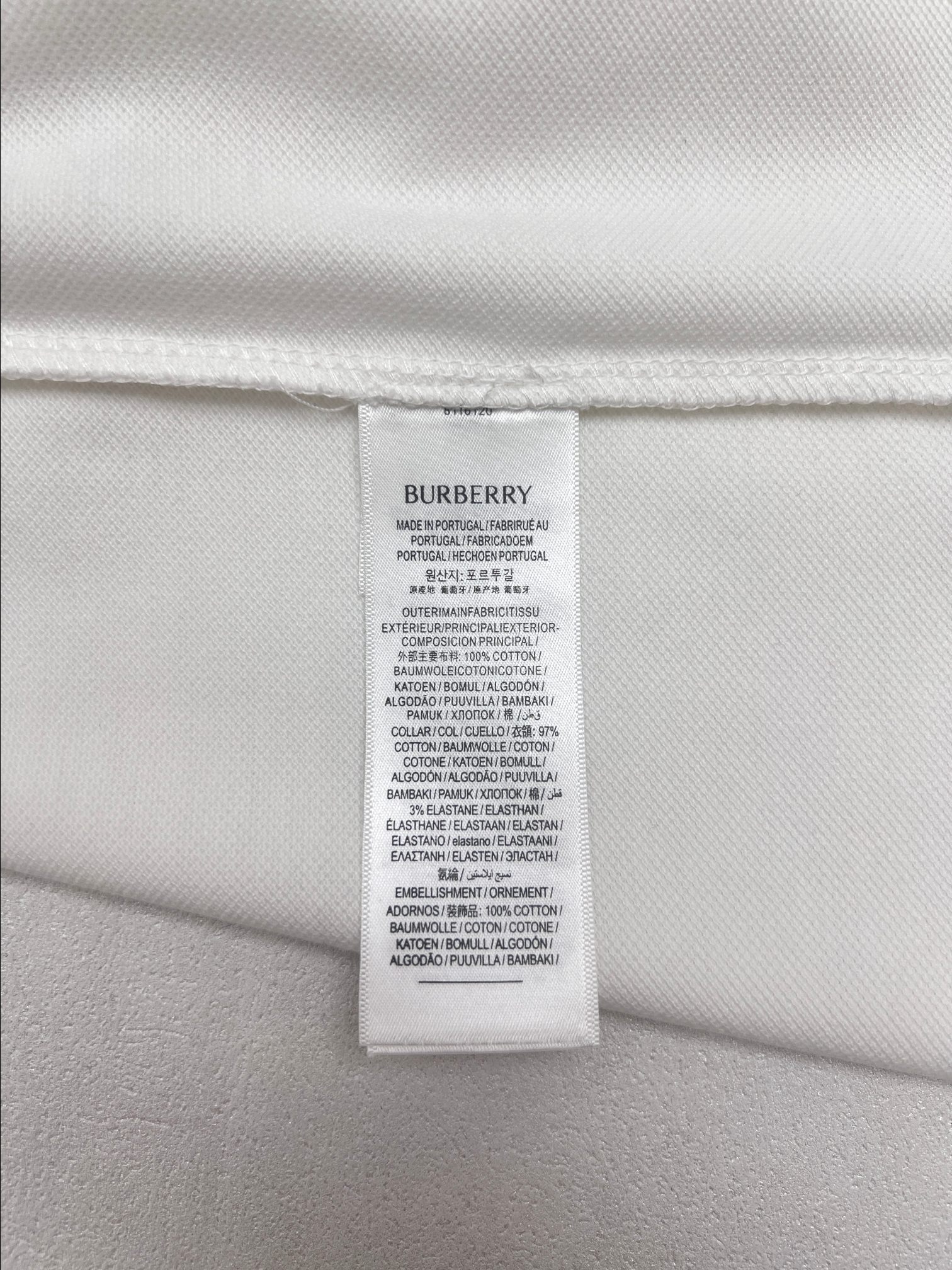 Burberry BBR巴宝莉战马贴布绣花polo衫
